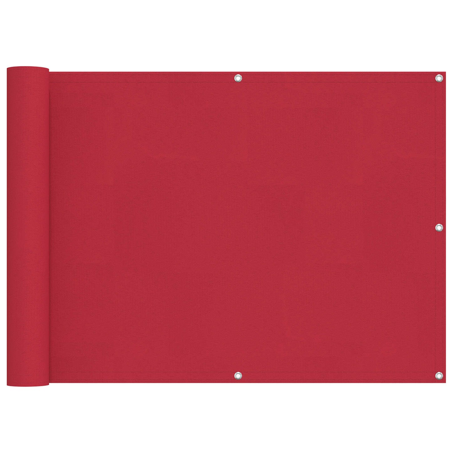 Balkong Skjerm Rød 75 x 200 cm PU-belagt oxford alu vidaXL
