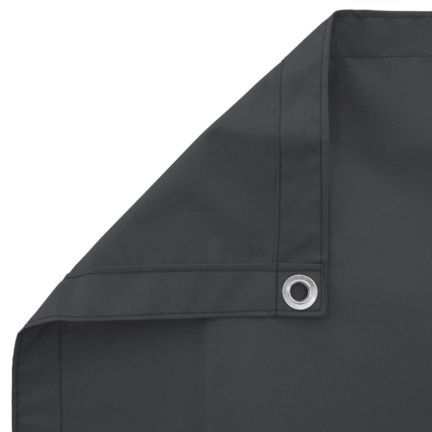 Balkong Skjerm Svart 75 x 200 cm PU-belagt oxford alu vidaXL