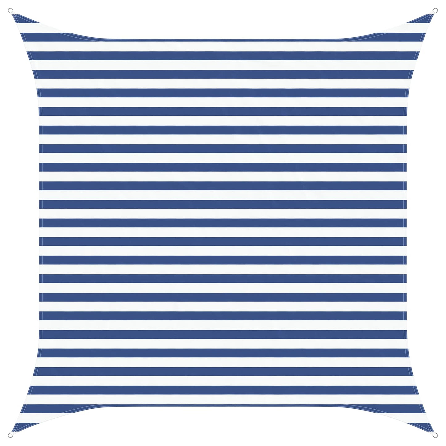 Solskygge seil Blå og hvit 3 x 3 m 100% polyester Oxford