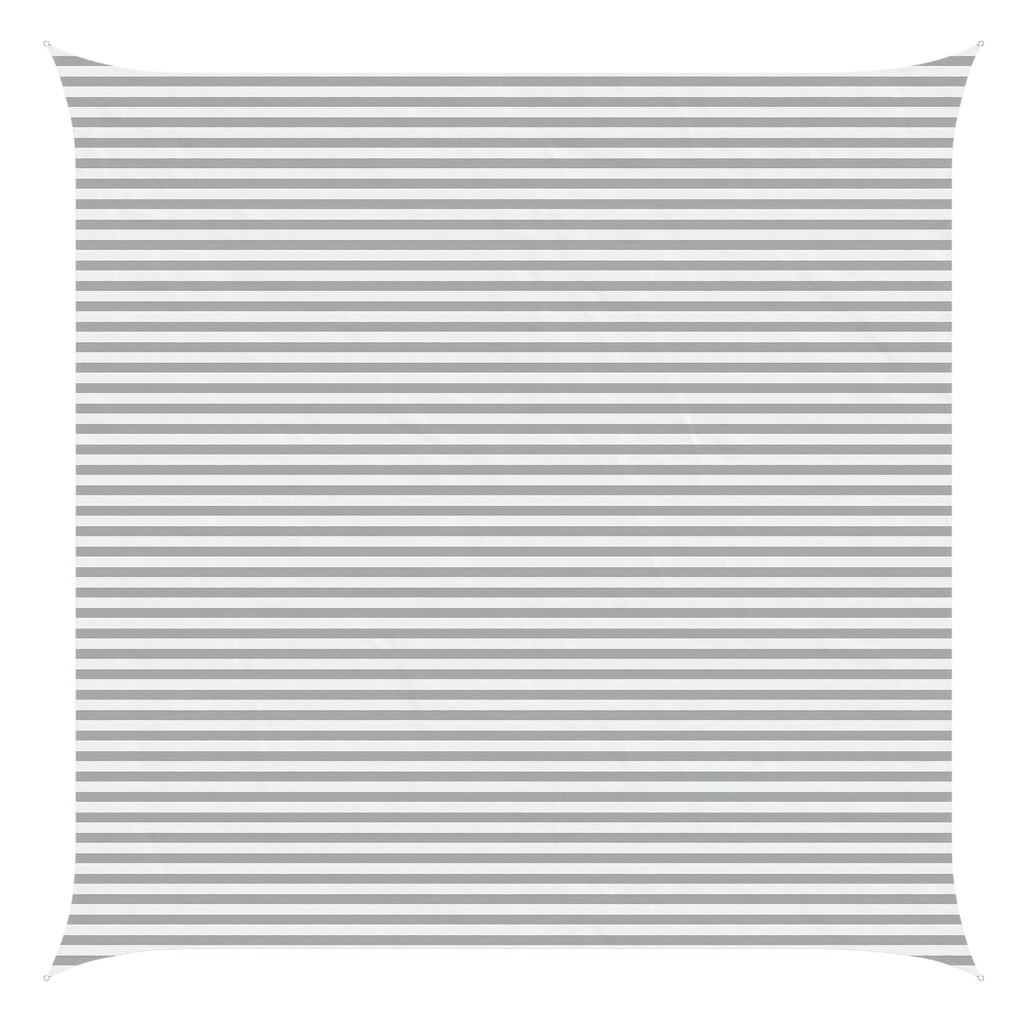 Solskygge seil Lys Grå og Hvit 6 x 6 m 100% polyester Oxford