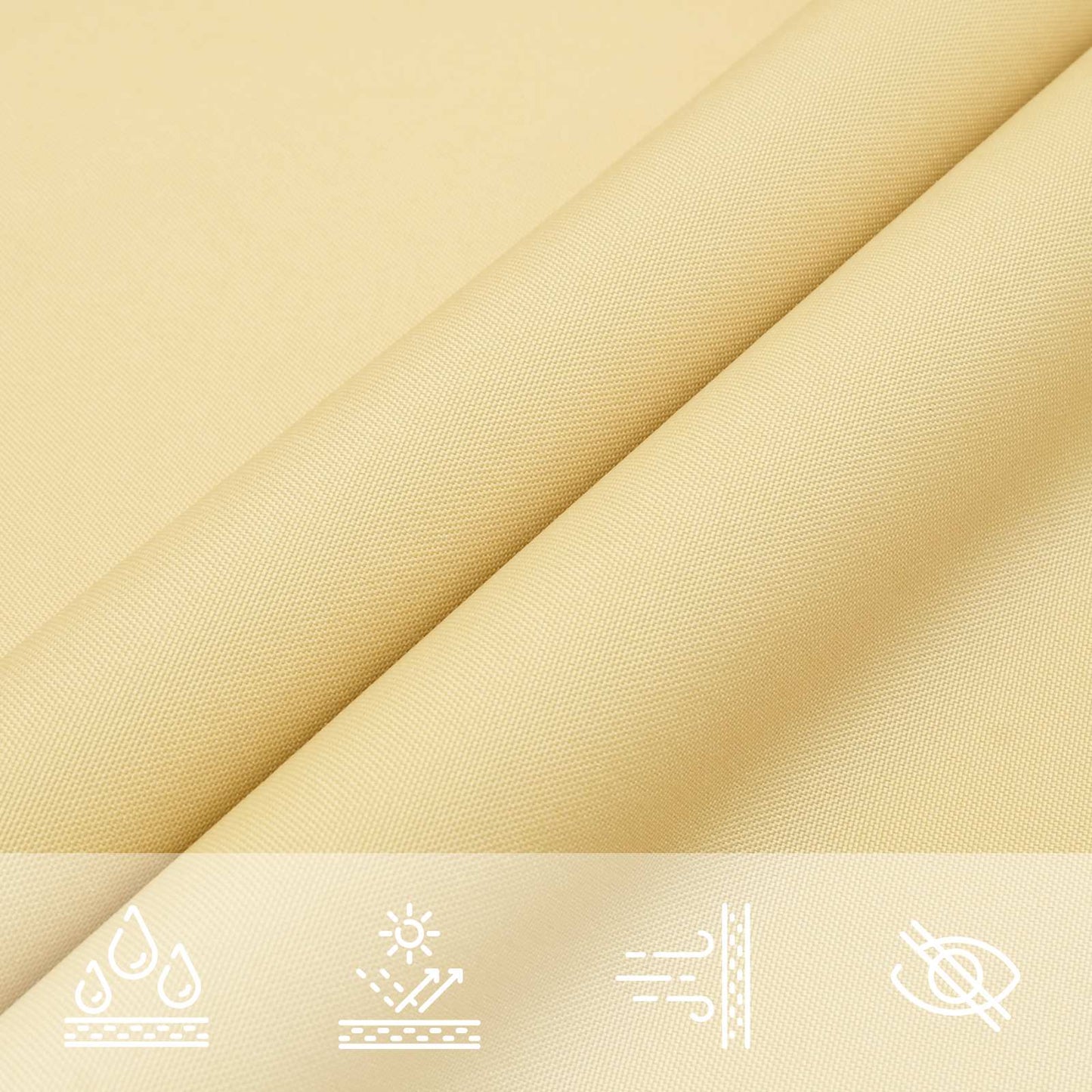 Solskygge seil sand 6 x 2 m 100% polyester Oxford