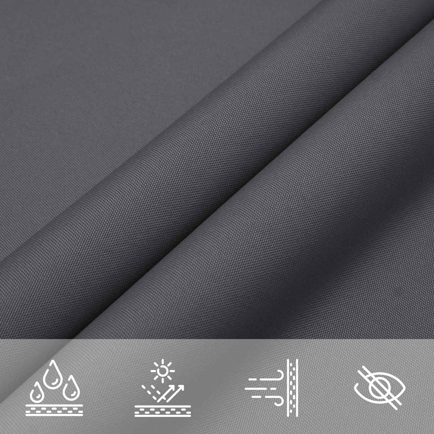 Solskygge seil 6 x 2 m PU-belagte Oxford
