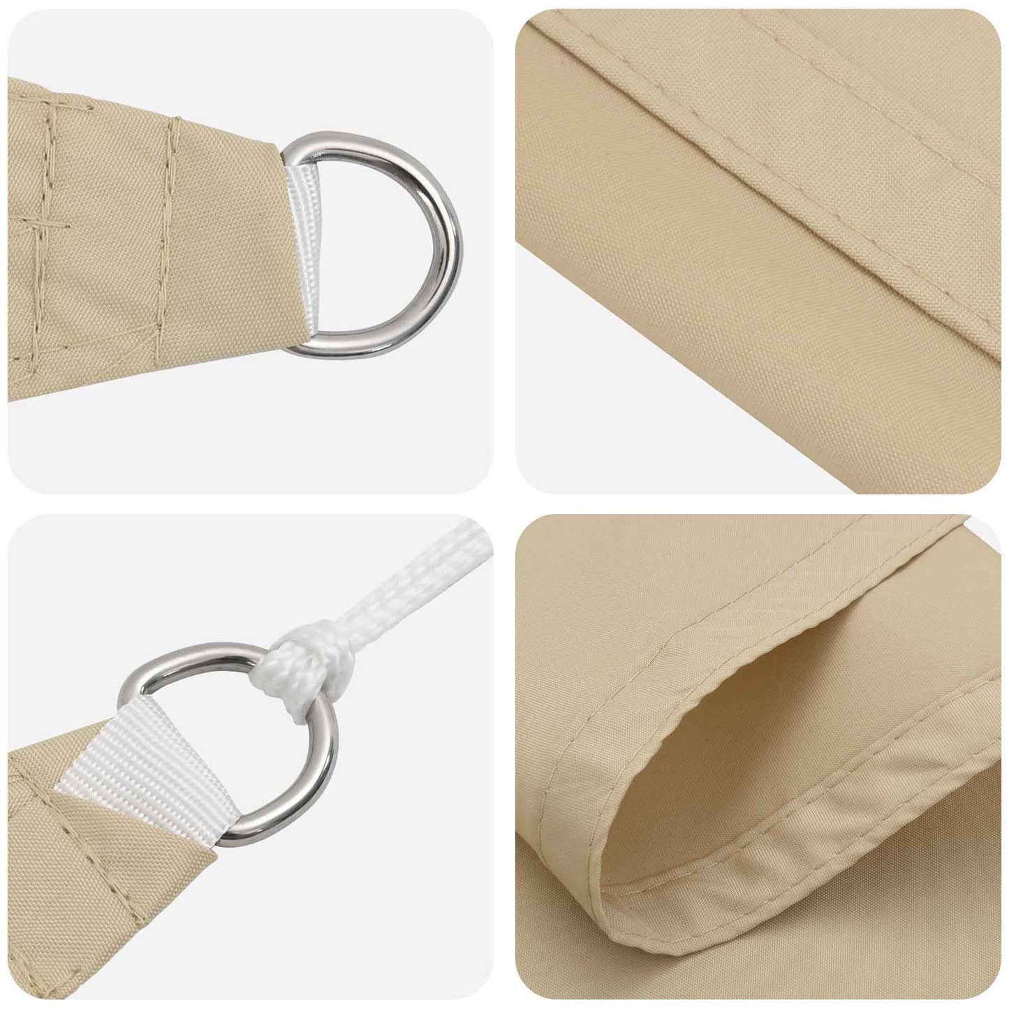 Solskygge seil 6 x 2 m PU-belagte Oxford