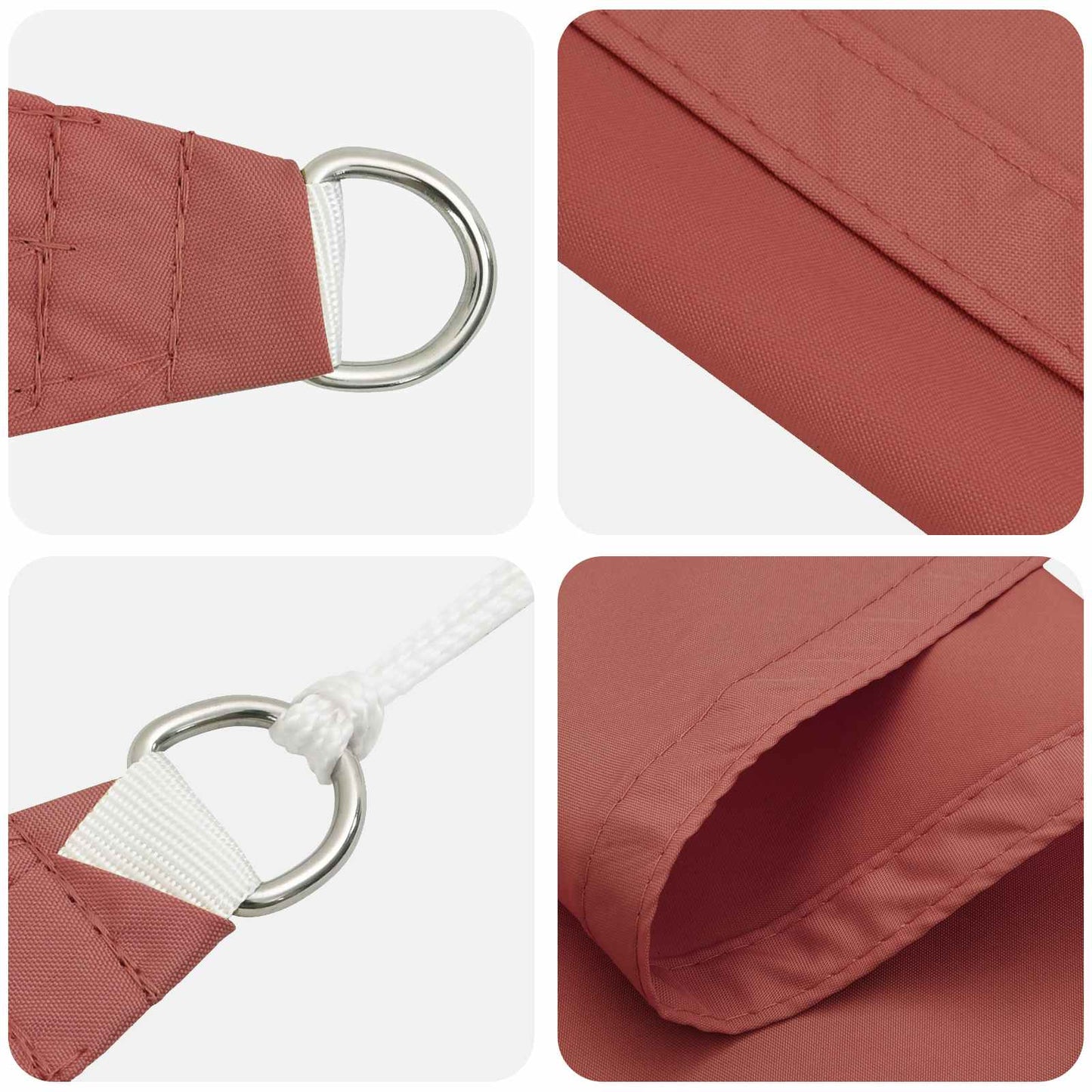 Solskygge seil Terrakotta 6 x 2 m 100% polyester Oxford