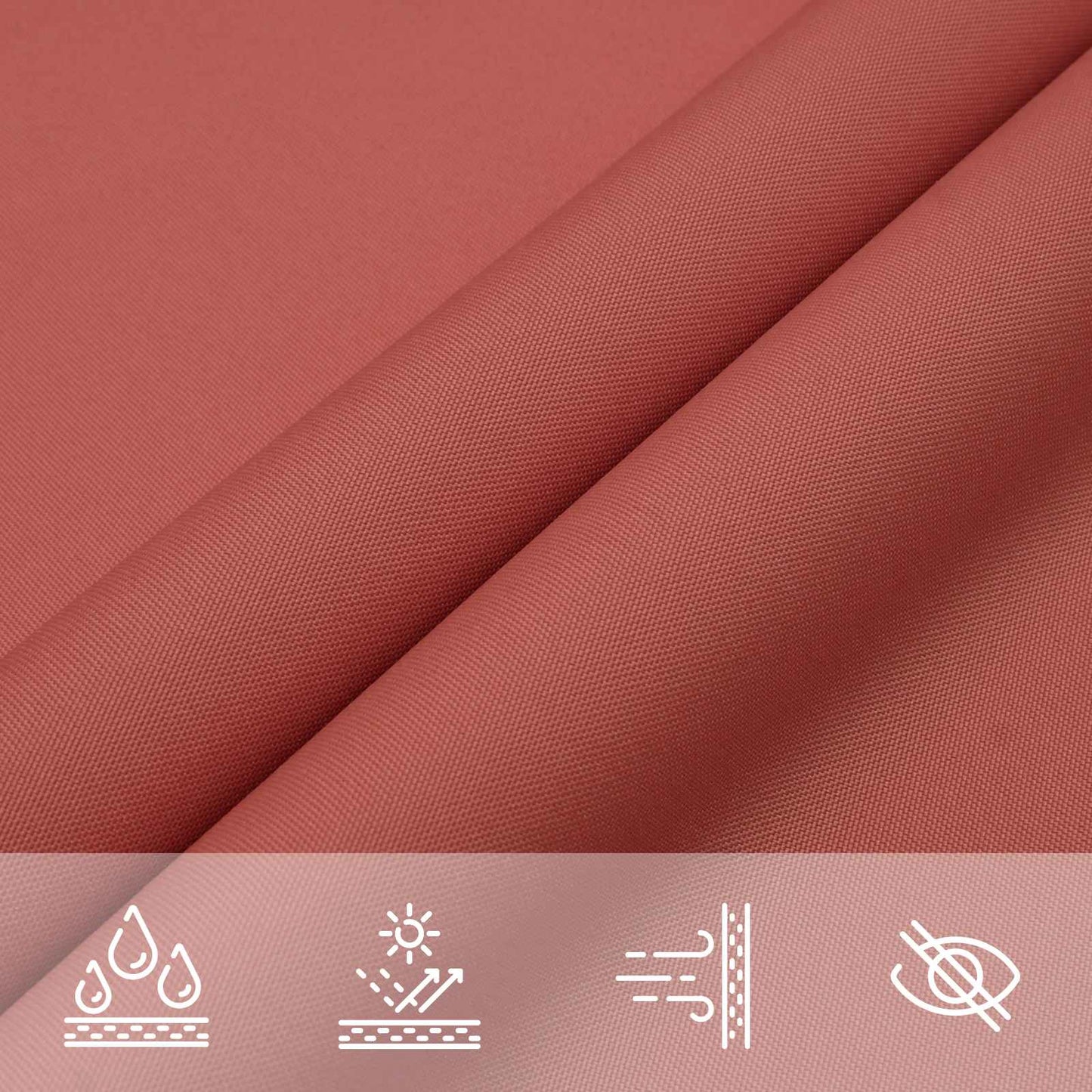 Solskygge seil Terrakotta 6 x 2,5 m 100% polyester Oxford