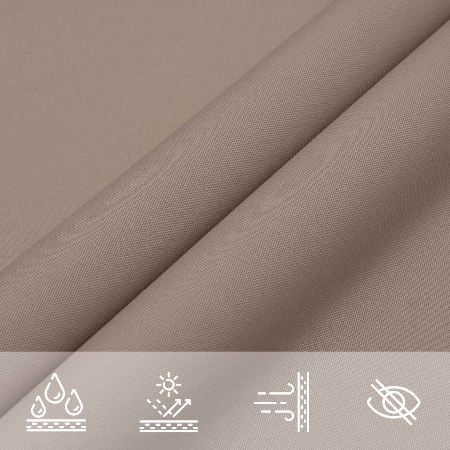 Solskygge seil Gråbrun 6 x 2,5 m 100% polyester Oxford