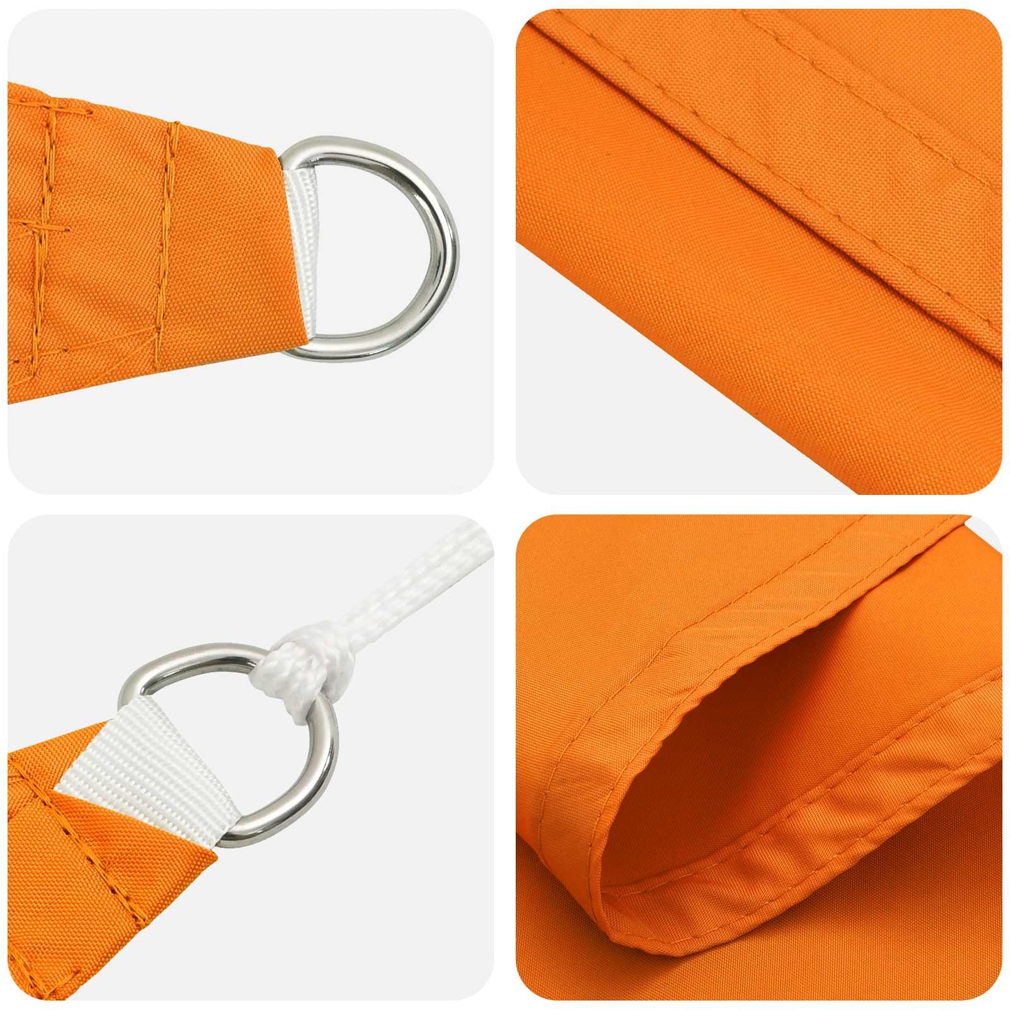Solskygge seil Oransje 6 x 2,5 m 100% polyester Oxford