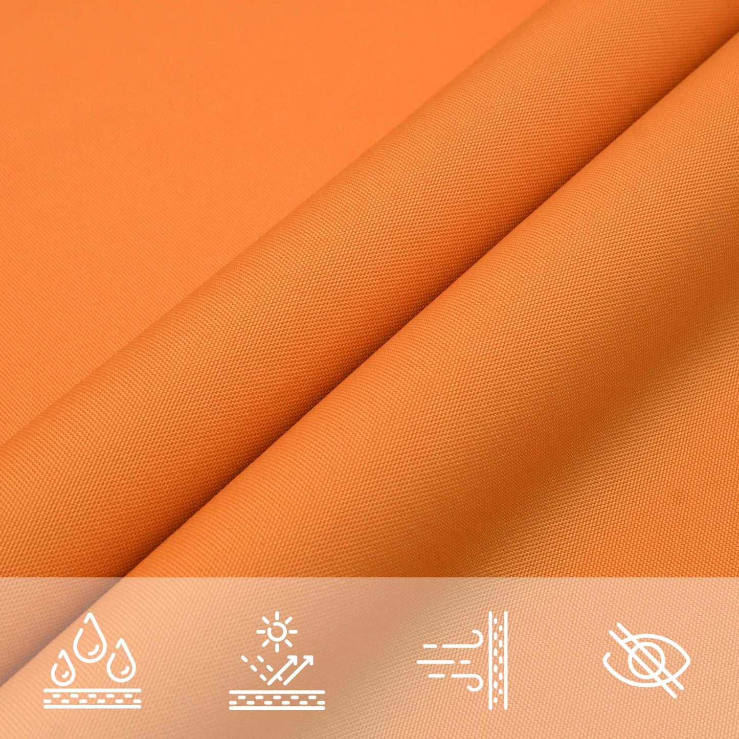 Solskygge seil Oransje 6 x 2,5 m 100% polyester Oxford