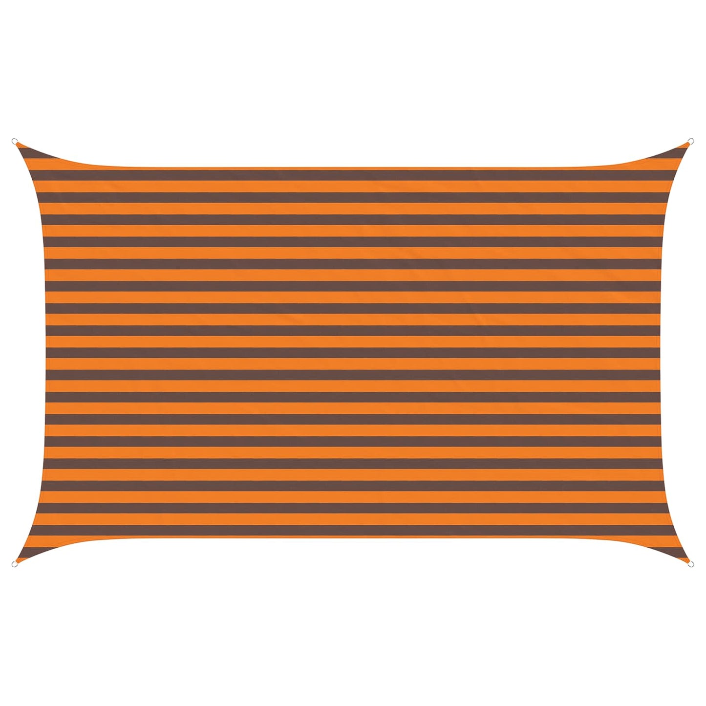 Solskygge seil Oransje og Brunt 4 x 2,5 m 100% polyester Oxford