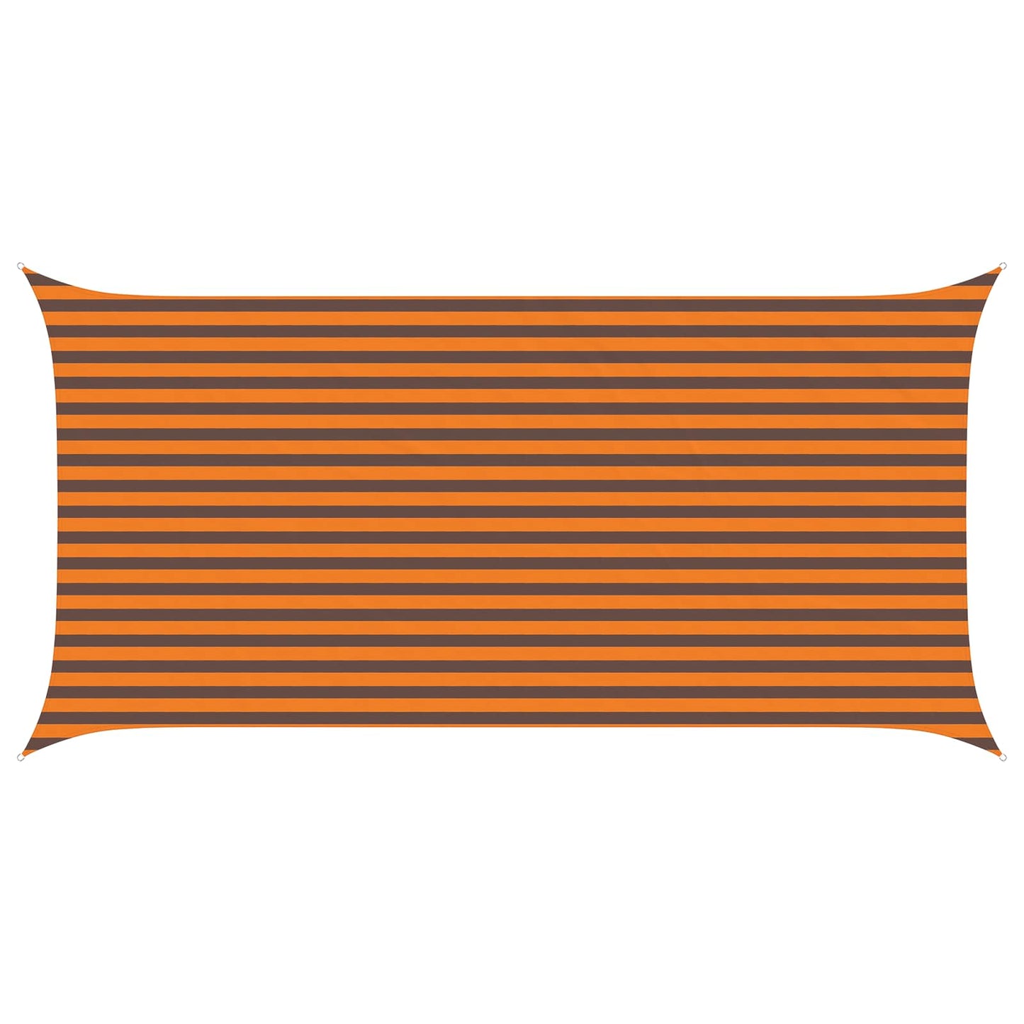 Solskygge seil Oransje og Brunt 5 x 2,5 m 100% polyester Oxford