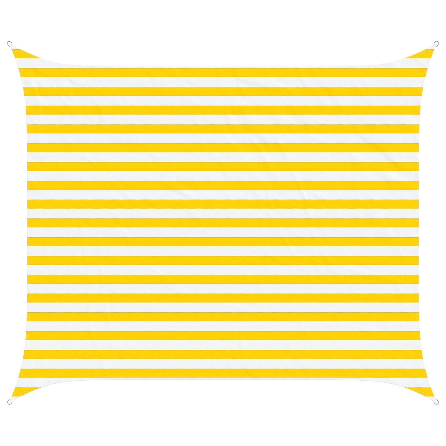 Solskygge seil Gul og hvit 2,5 x 3 m 100% polyester Oxford