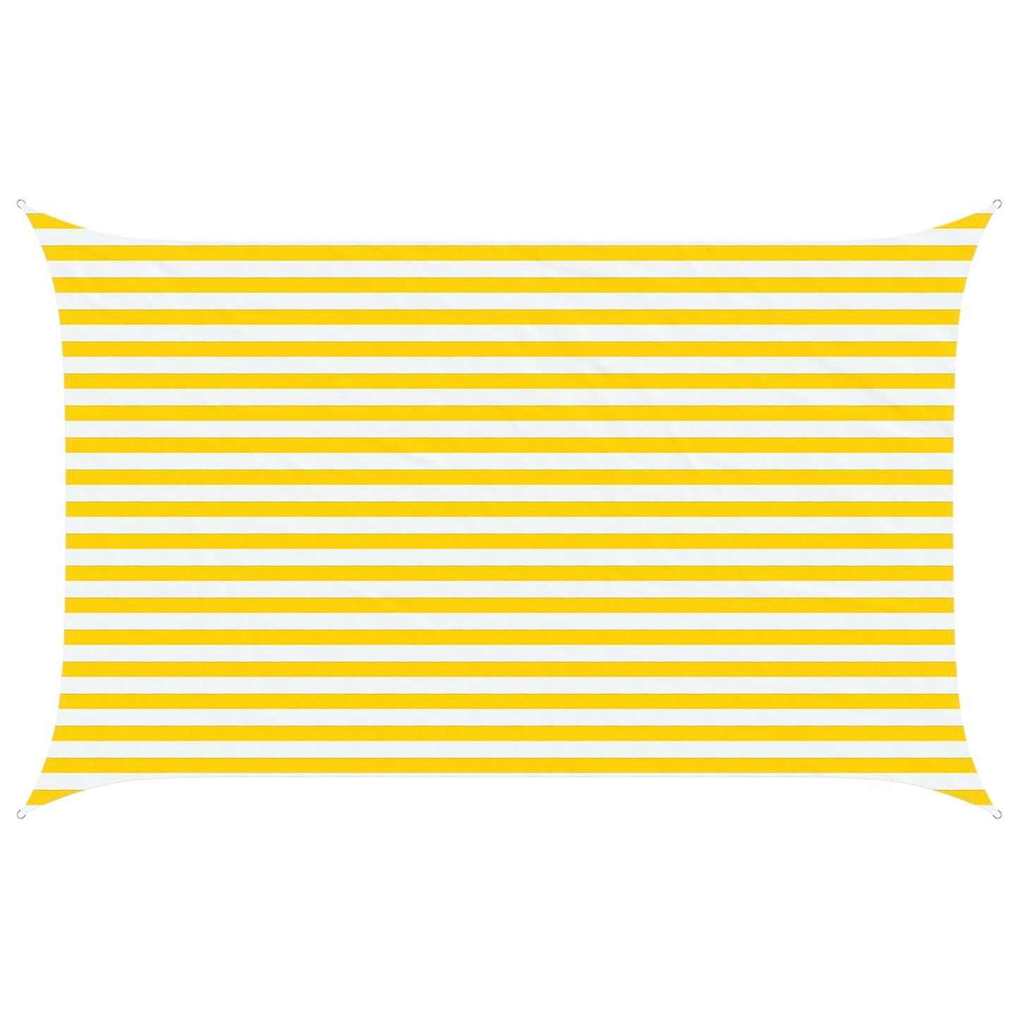 Solskygge seil Gul og hvit 4 x 2,5 m 100% polyester Oxford