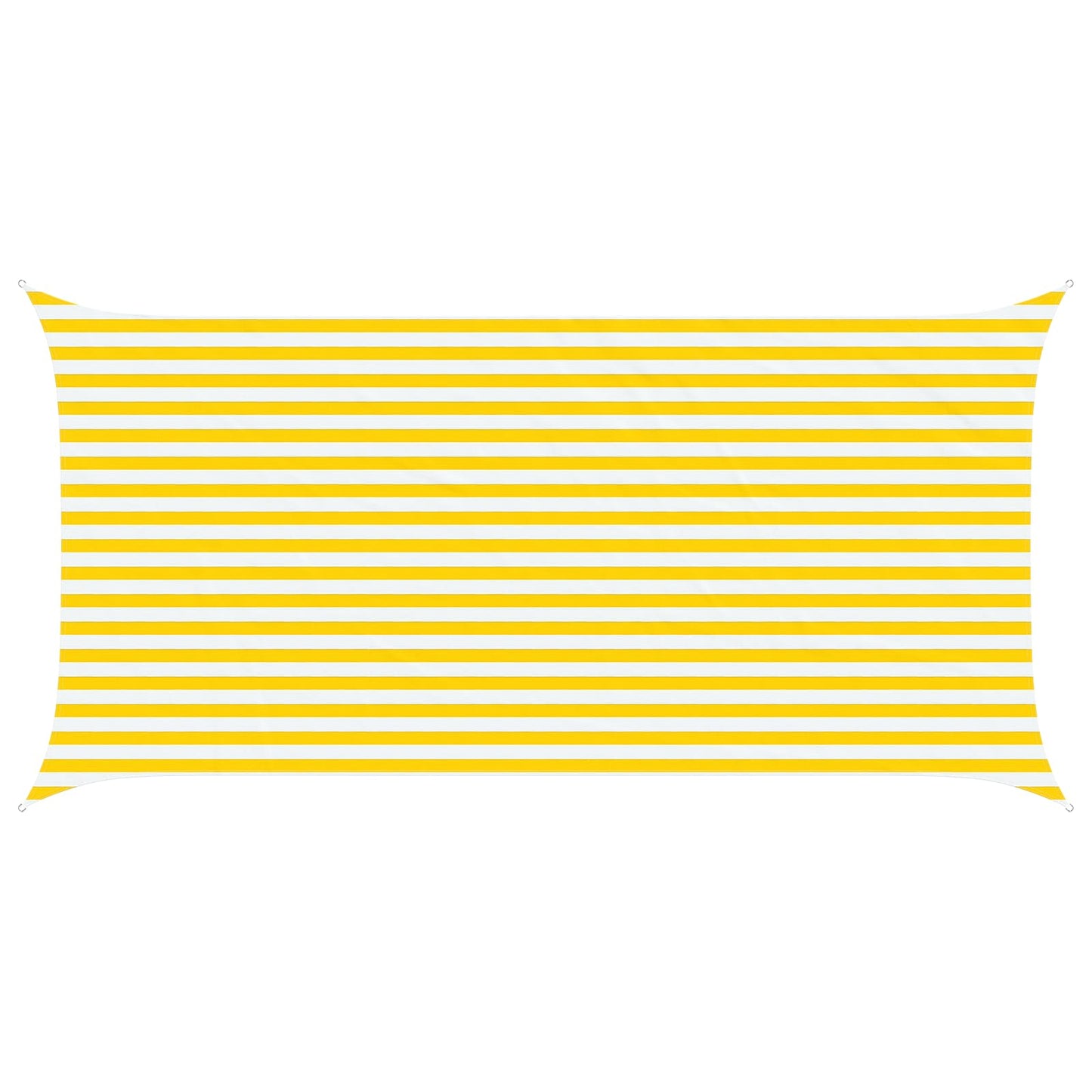 Solskygge seil Gul og hvit 5 x 2,5 m 100% polyester Oxford