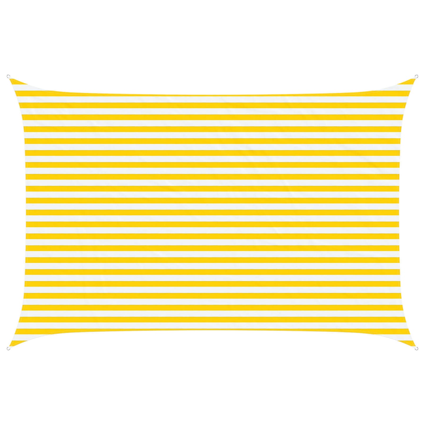 Solskygge seil Gul og hvit 4,5 × 3 m 100% polyester Oxford