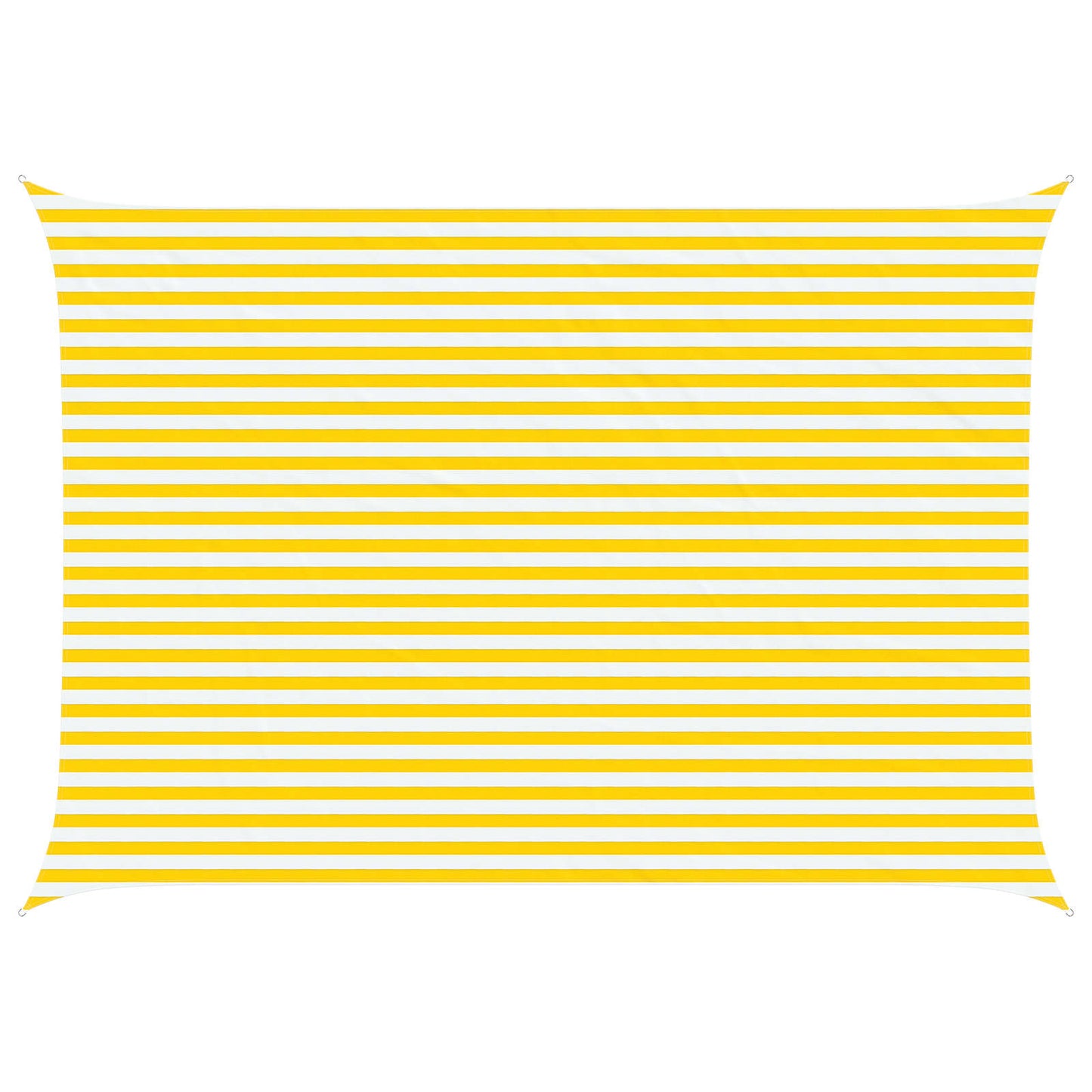 Solskygge seil Gul og hvit 5 × 3,5 m 100% polyester Oxford