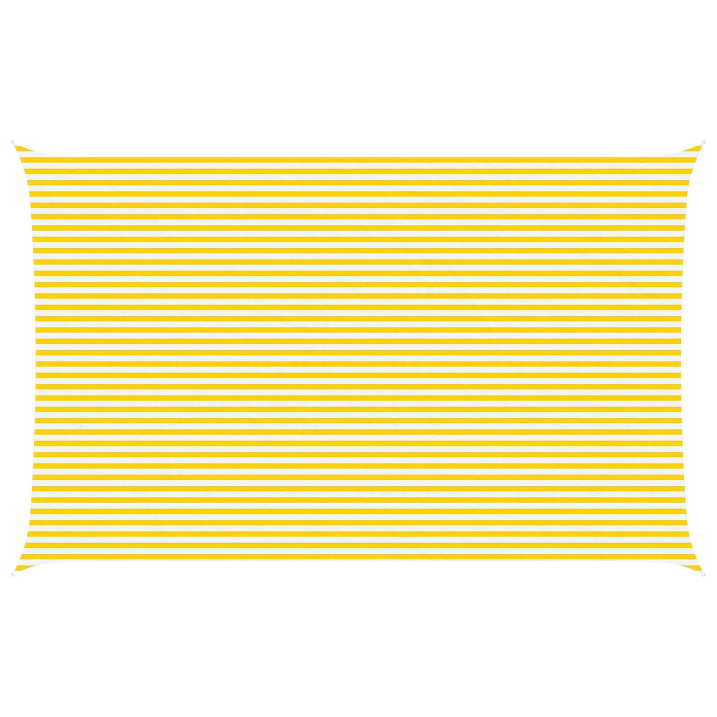 Solskygge seil Gul og hvit 8 x 5 m 100% polyester Oxford