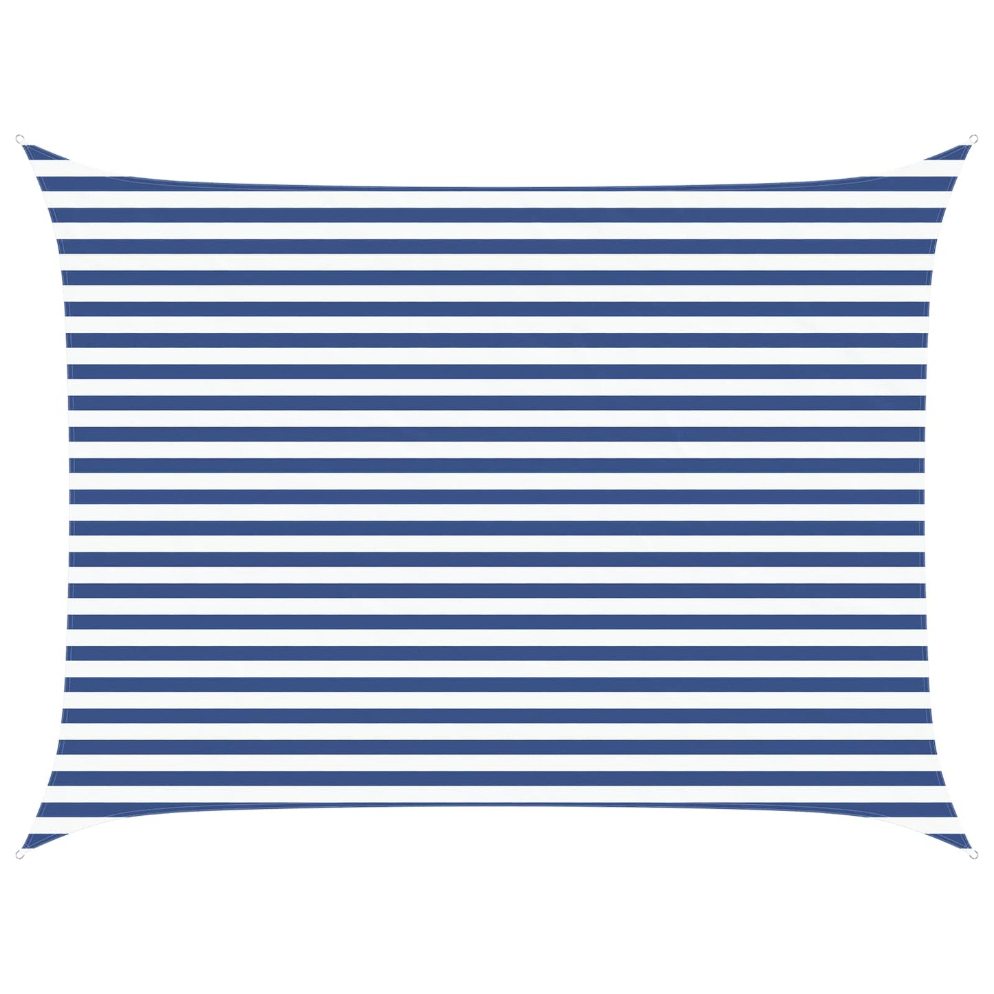 Solskygge seil Blå og hvit 4 × 3 m 100% polyester Oxford