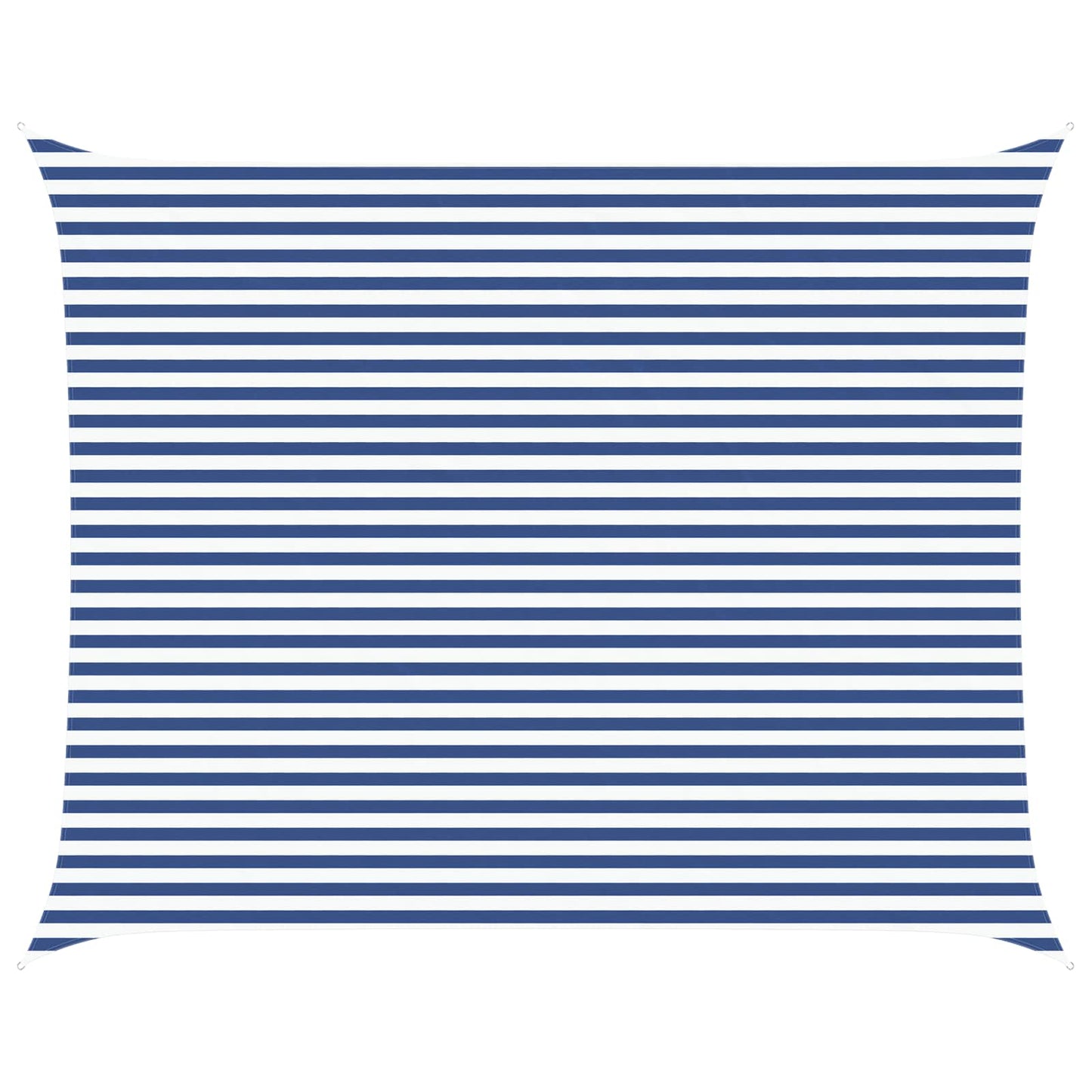 Solskygge seil Blå og hvit 5 x 4 m 100% polyester Oxford