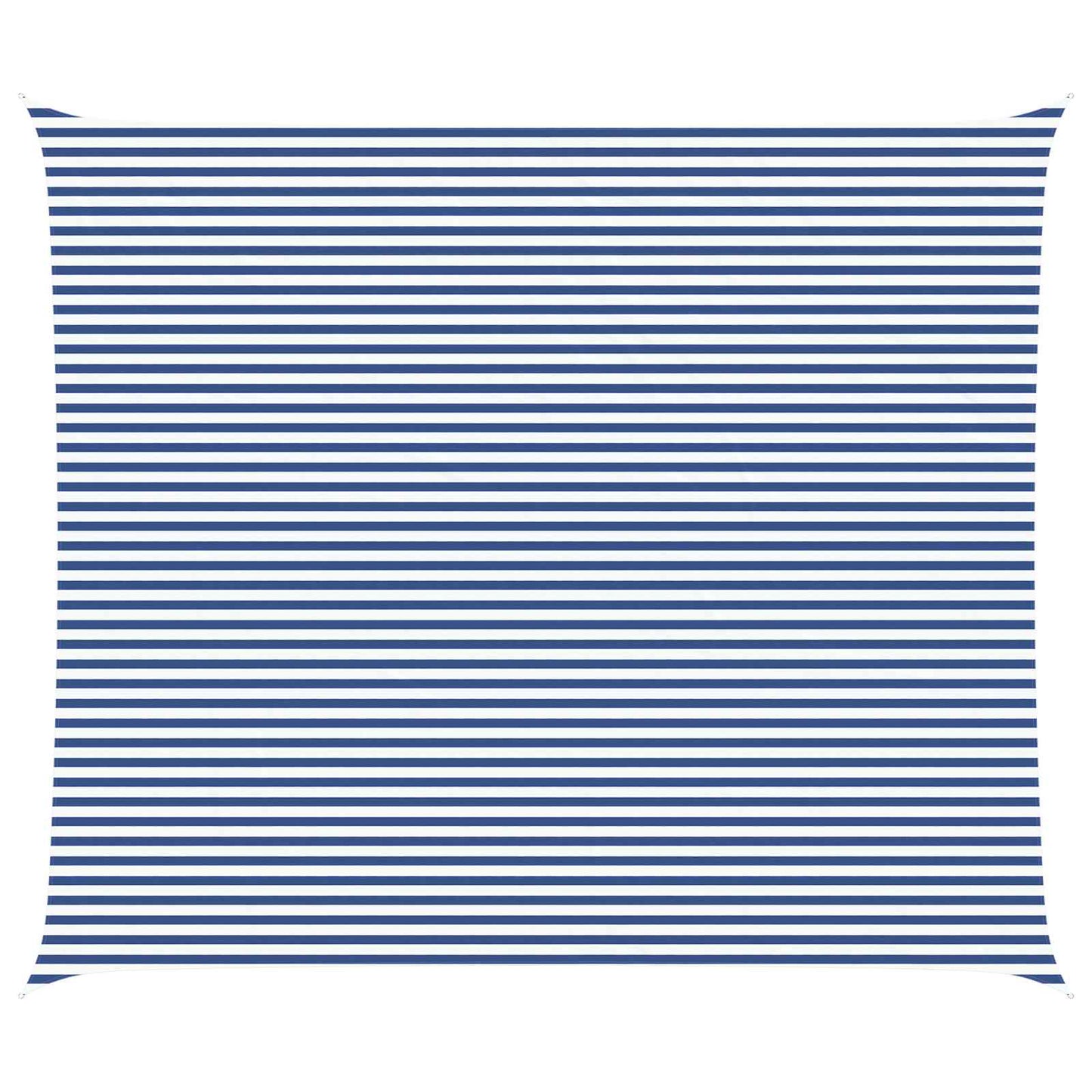 Solskygge seil Blå og hvit 7 x 6 m 100% polyester Oxford