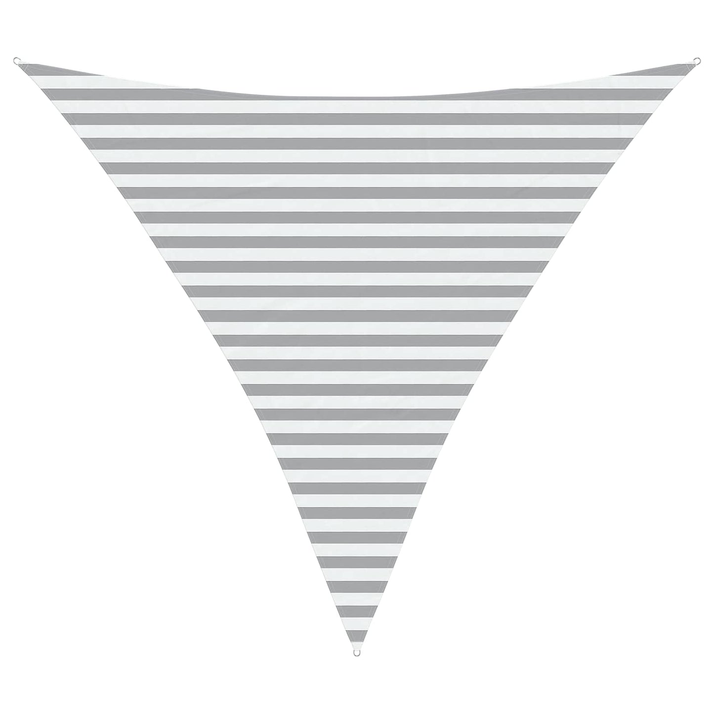 Solskygge seil Lys Grå og Hvit 3,6 x 3,6 x 3,6 m