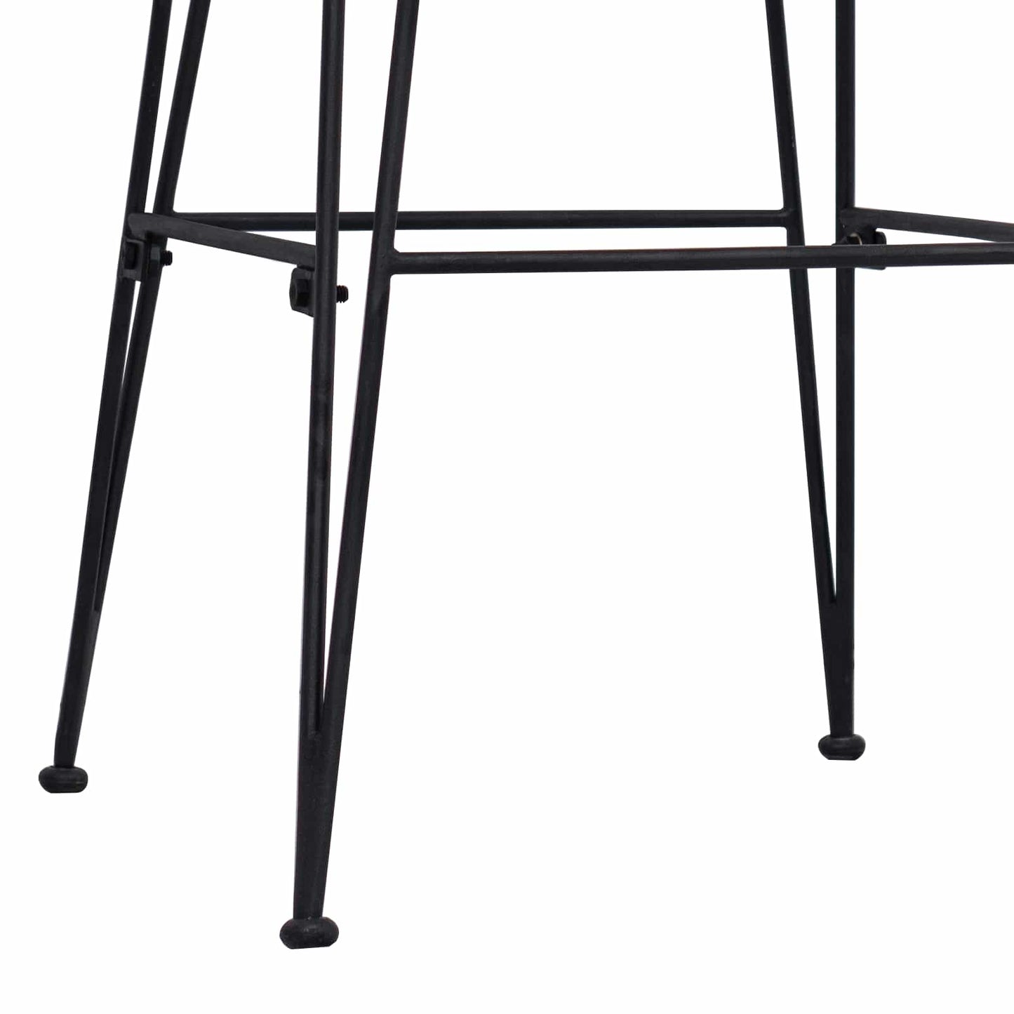 Spisestol 2 pcs Naturlig 41 x 55 x 85 cm Rattan og Stål