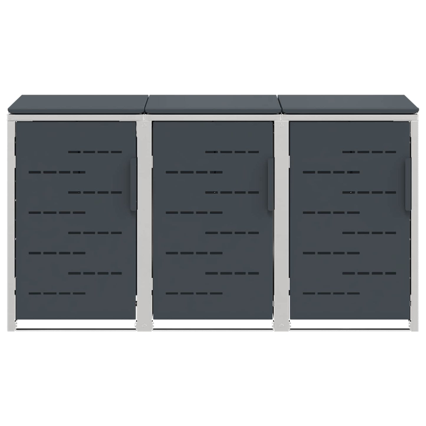 Avfallsbeholderoppbevaring Antrasitt 207 x 77,5 x 112,5 cm
