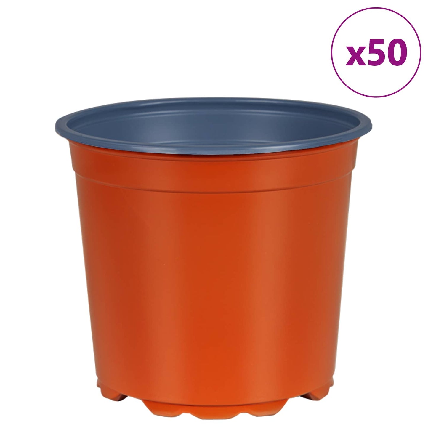 Blomsterpotte 50 pcs Terrakotta Ø 15 x 13 cm Plast