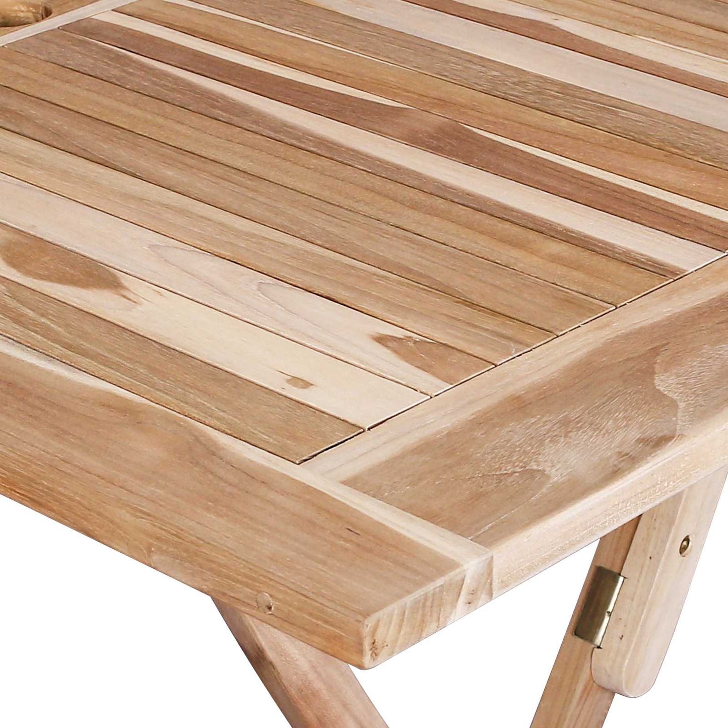 Sammenleggbart hagebord Naturlig 120 x 70 x 75,5 cm
