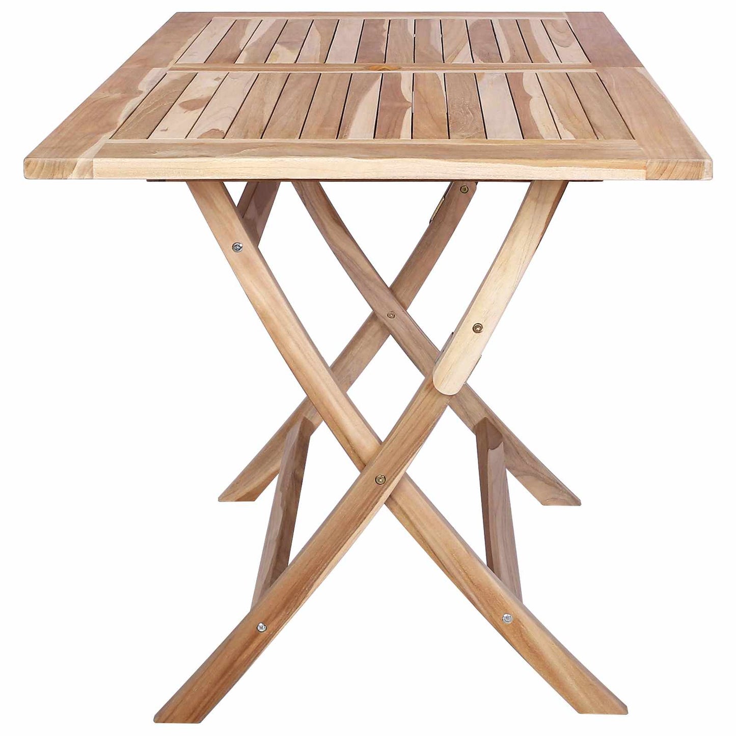 Sammenleggbart hagebord Naturlig 120 x 70 x 75,5 cm
