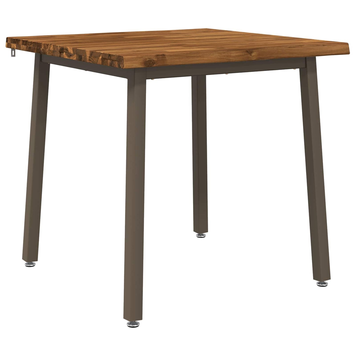 70 x 70 x 75 cm Solid akasietre Naturlig og Kaffe Torget