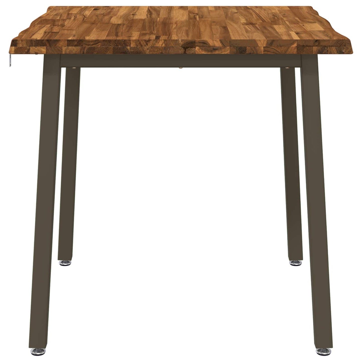 70 x 70 x 75 cm Solid akasietre Naturlig og Kaffe Torget