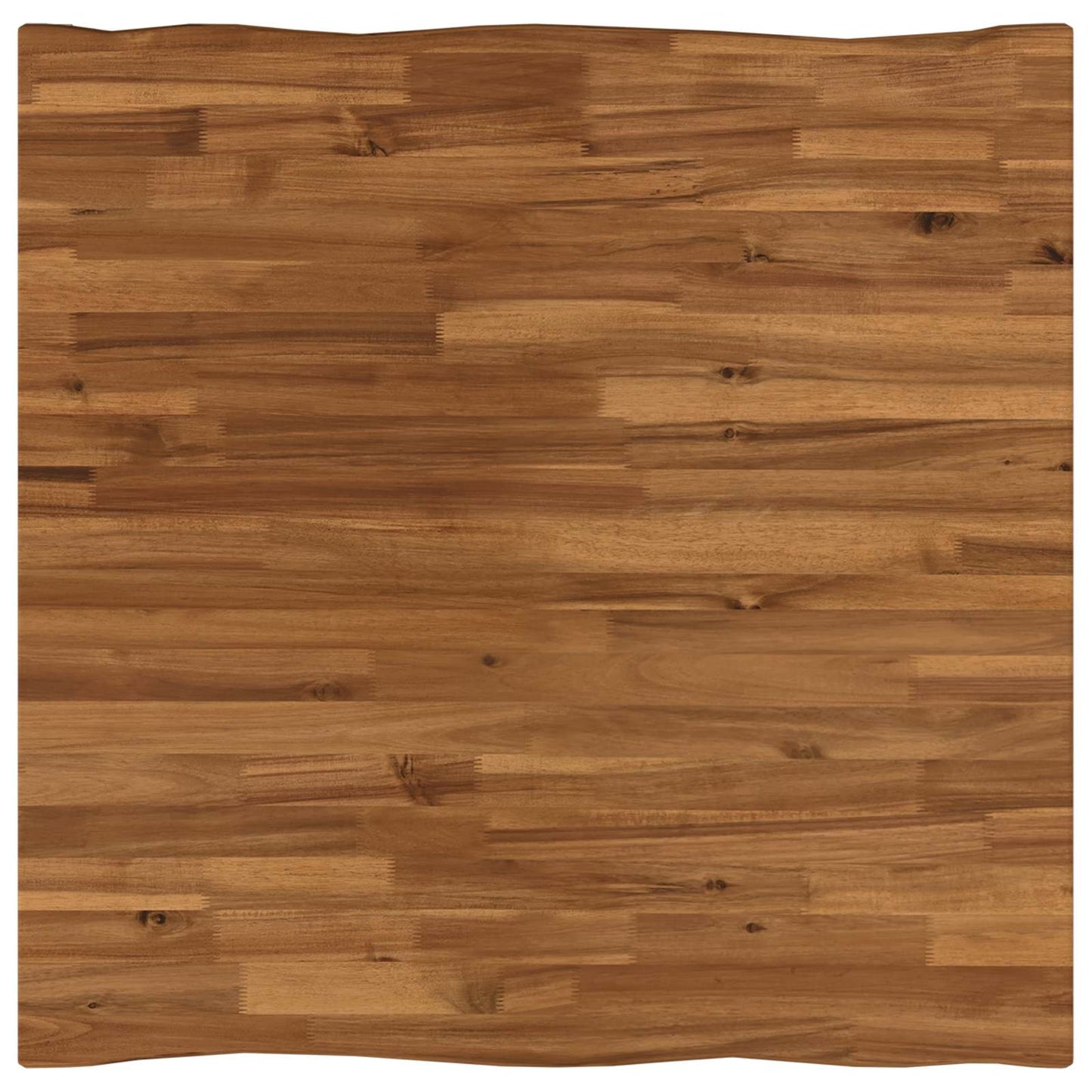 70 x 70 x 75 cm Solid akasietre Naturlig og Kaffe Torget