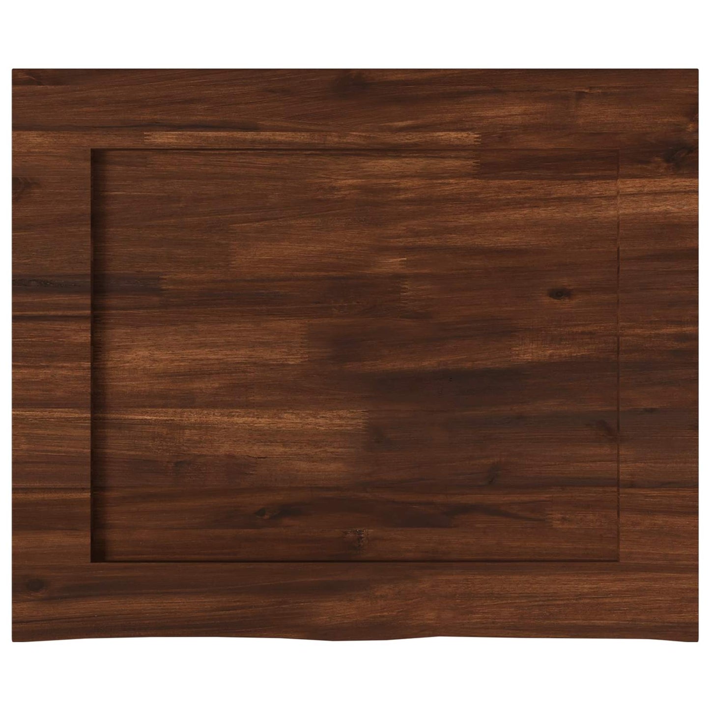 Rektangulær Bordplate 90 x 50 x 3,5 cm Rektangulær Mørk brun