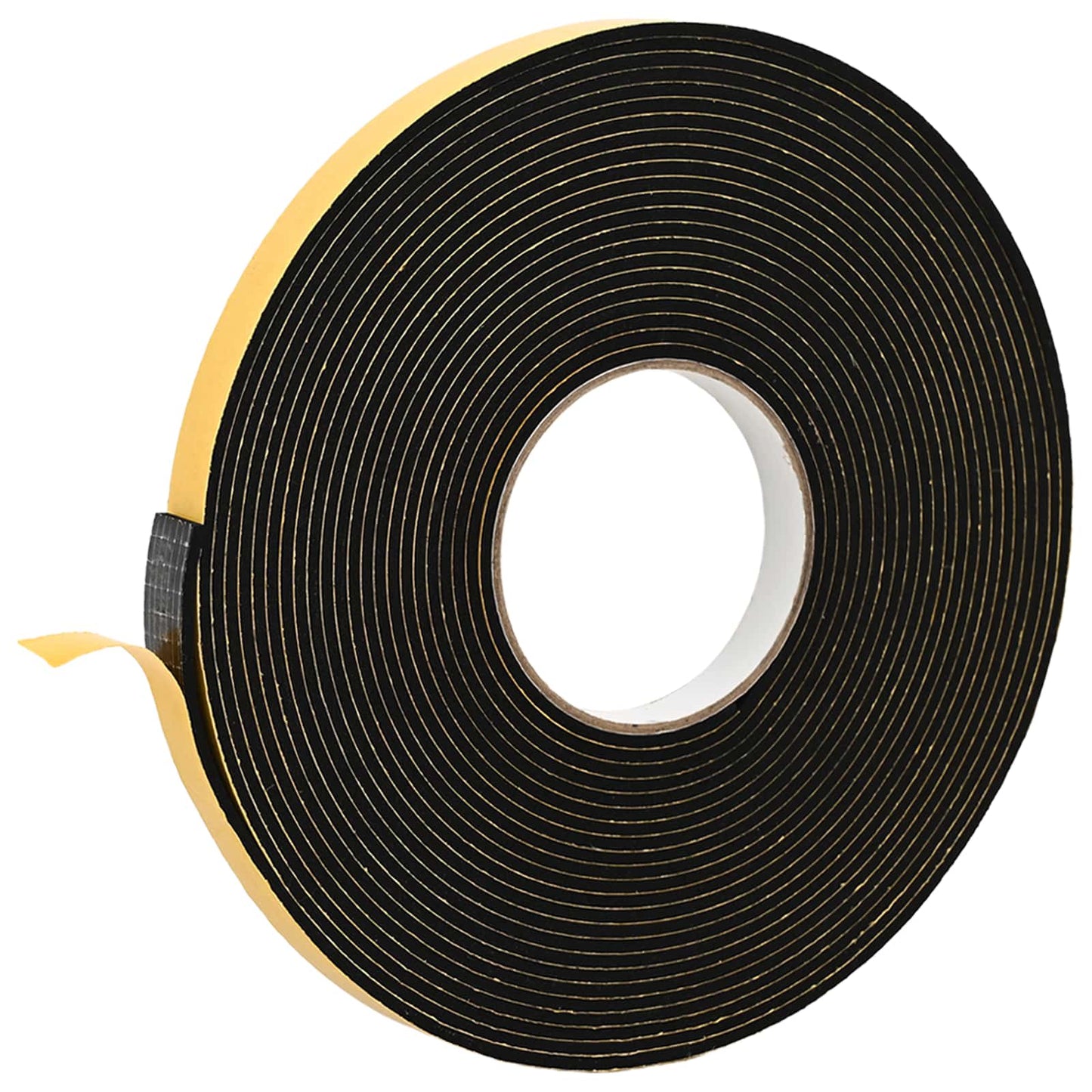 Selvklebende skum tape 10 stk. Svart 15mm x 10m CR skum