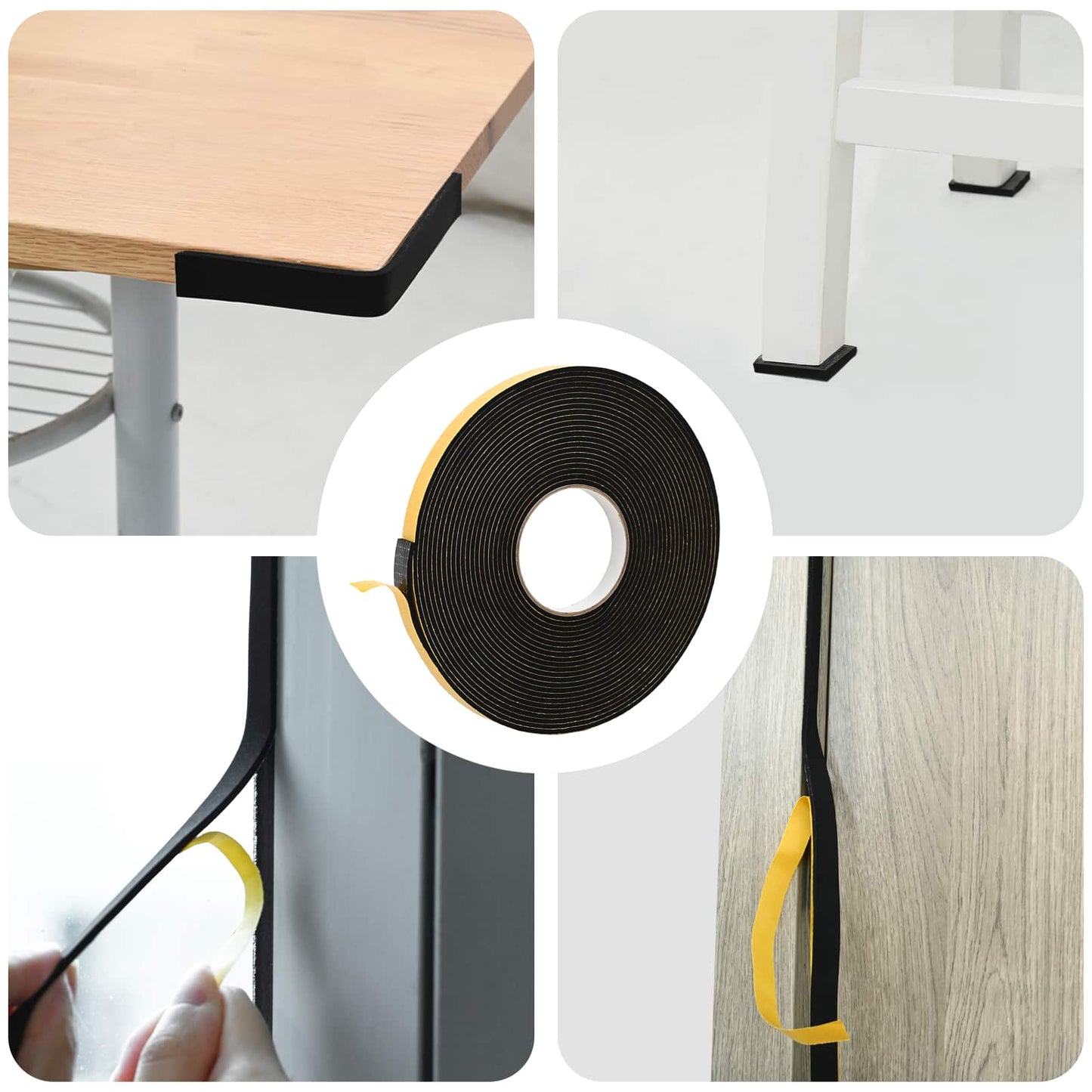 Selvklebende skum tape Svart 20mm x 10m CR skum