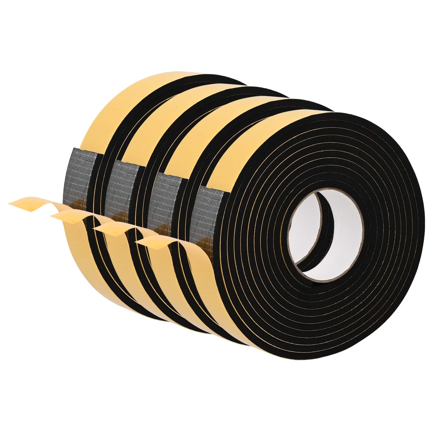 Selvklebende skum tape 4 stk. Svart 30mm x 5m CR skum