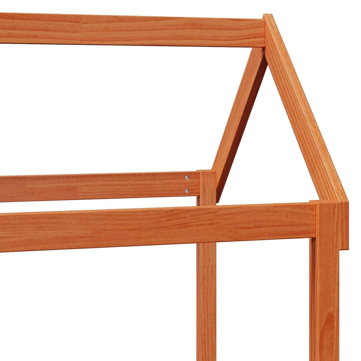 Dagsengsett 2 pcs Vokset Brun Massiv furu