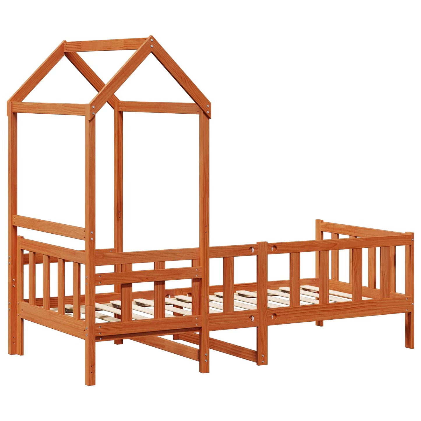 Dagsengsett 2 pcs Vokset Brun Massiv furu