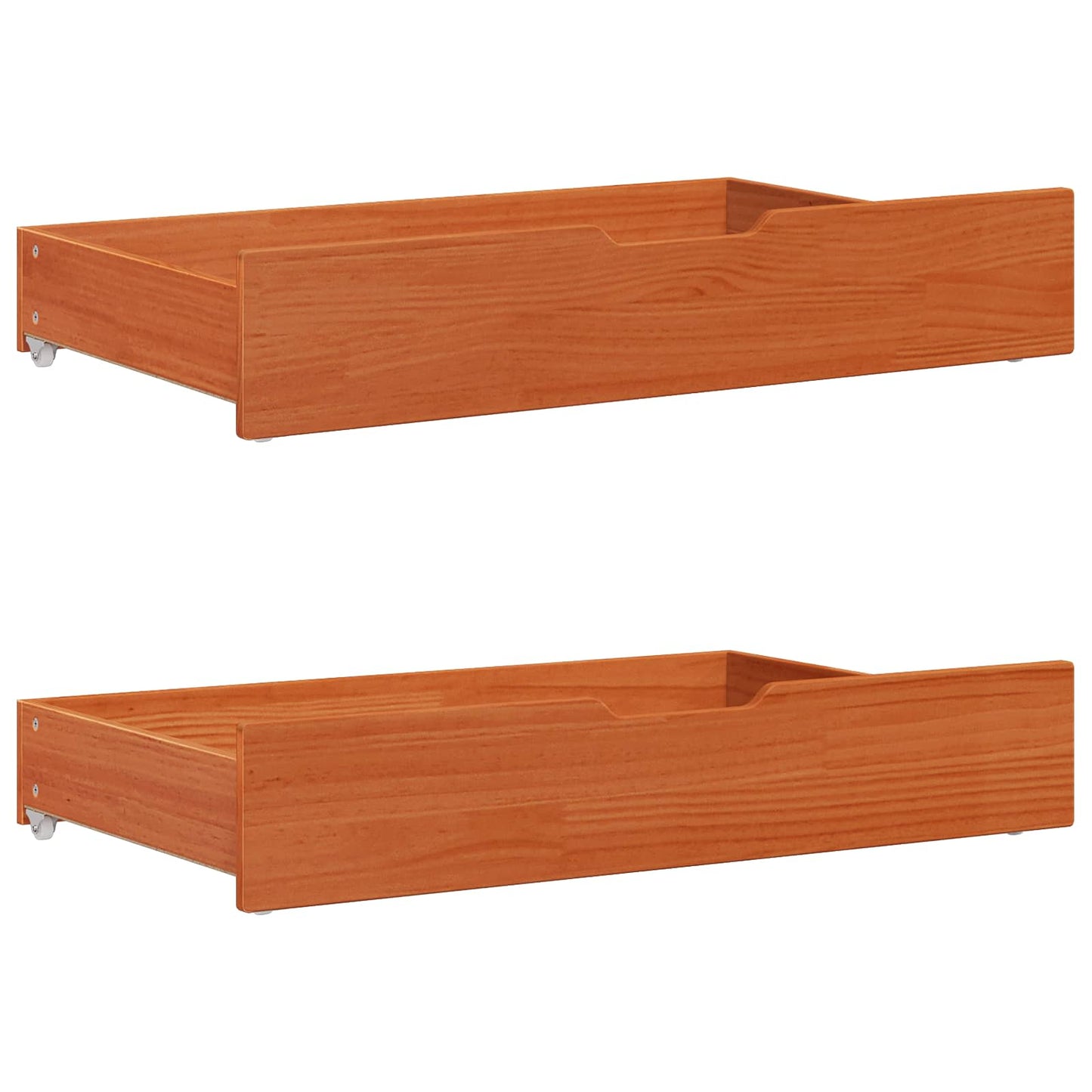 Sengestamme med hodegjerde Vokset Brun 70 x 190 cm Massiv furu