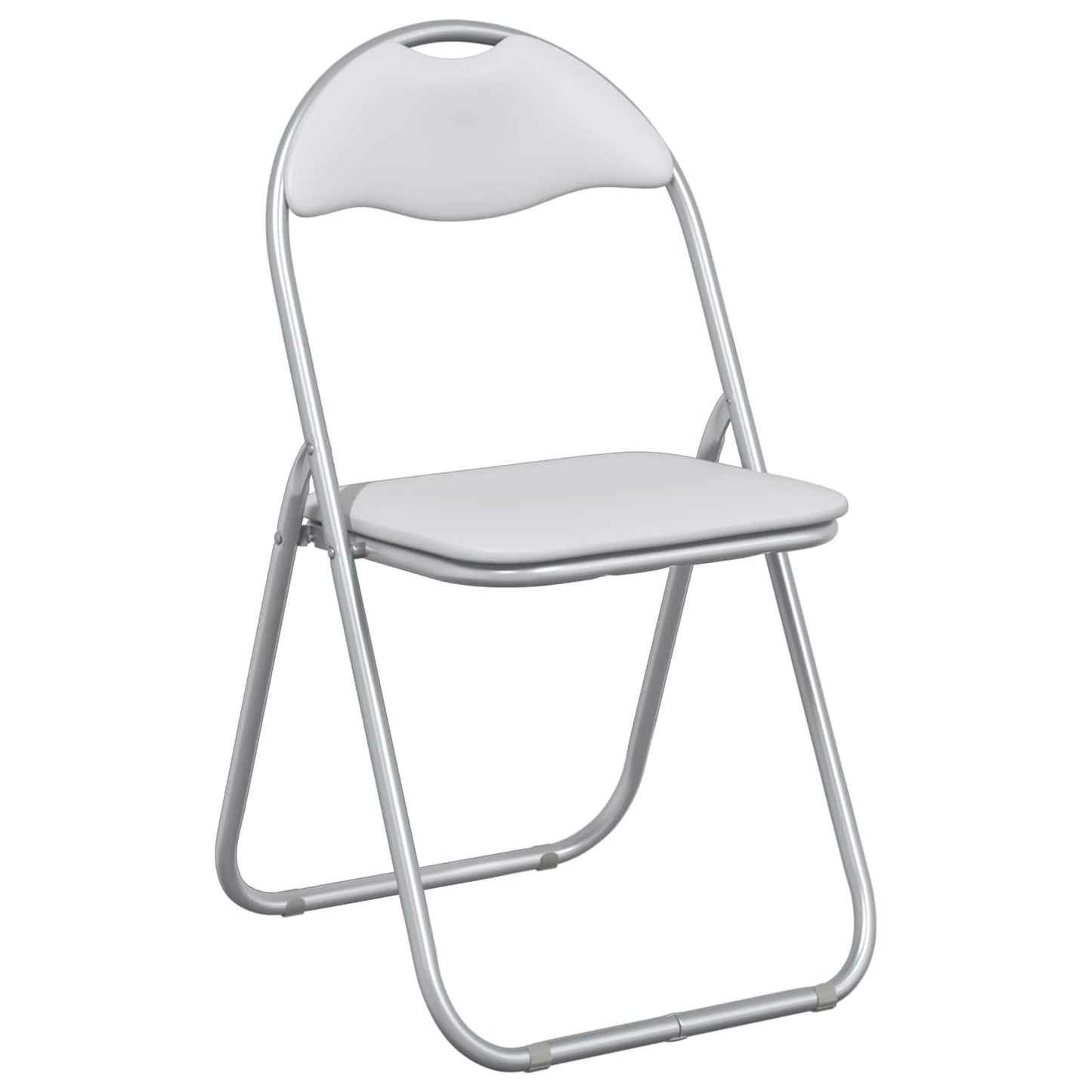 Sammenleggbart stol 2 pcs Hvit og Grå 48 x 43,5 x 81 cm