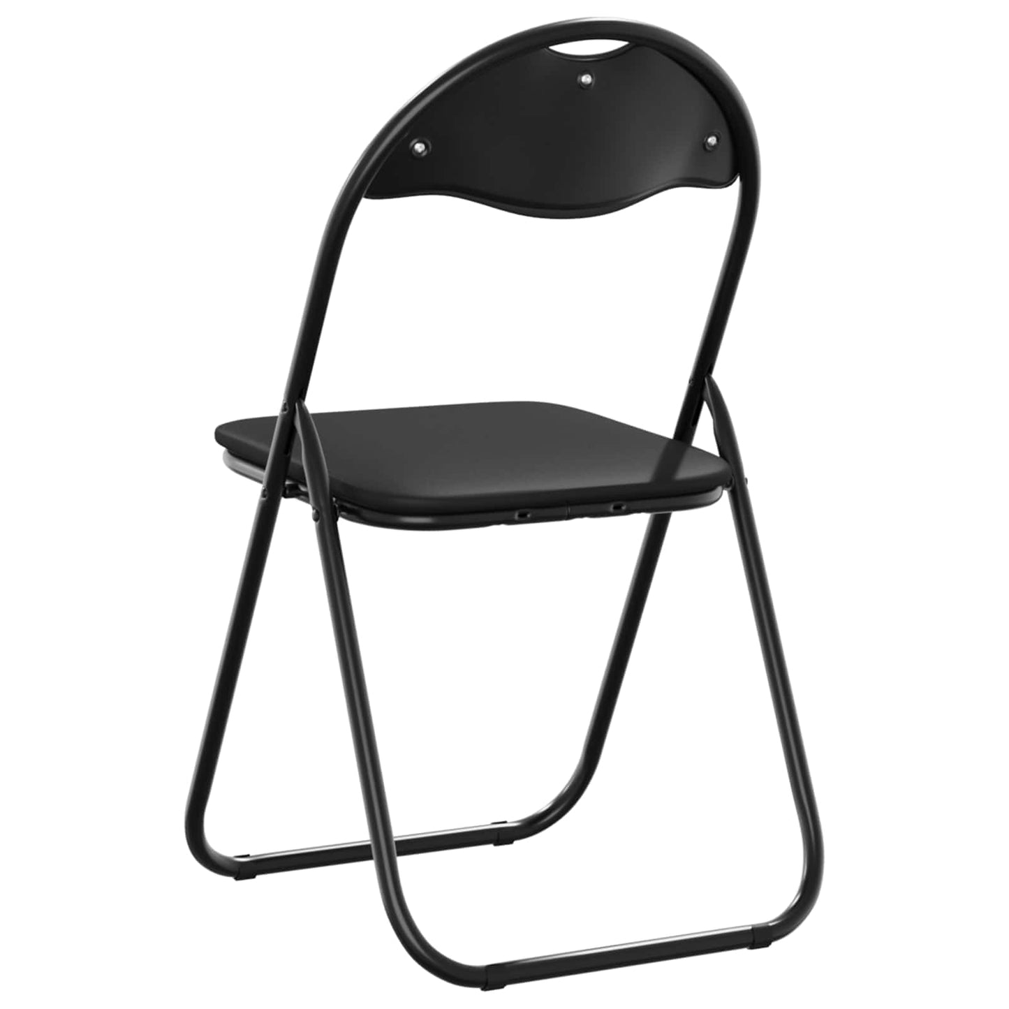 Sammenleggbart stol 2 pcs Svart 48 x 43,5 x 81 cm Kunstlær