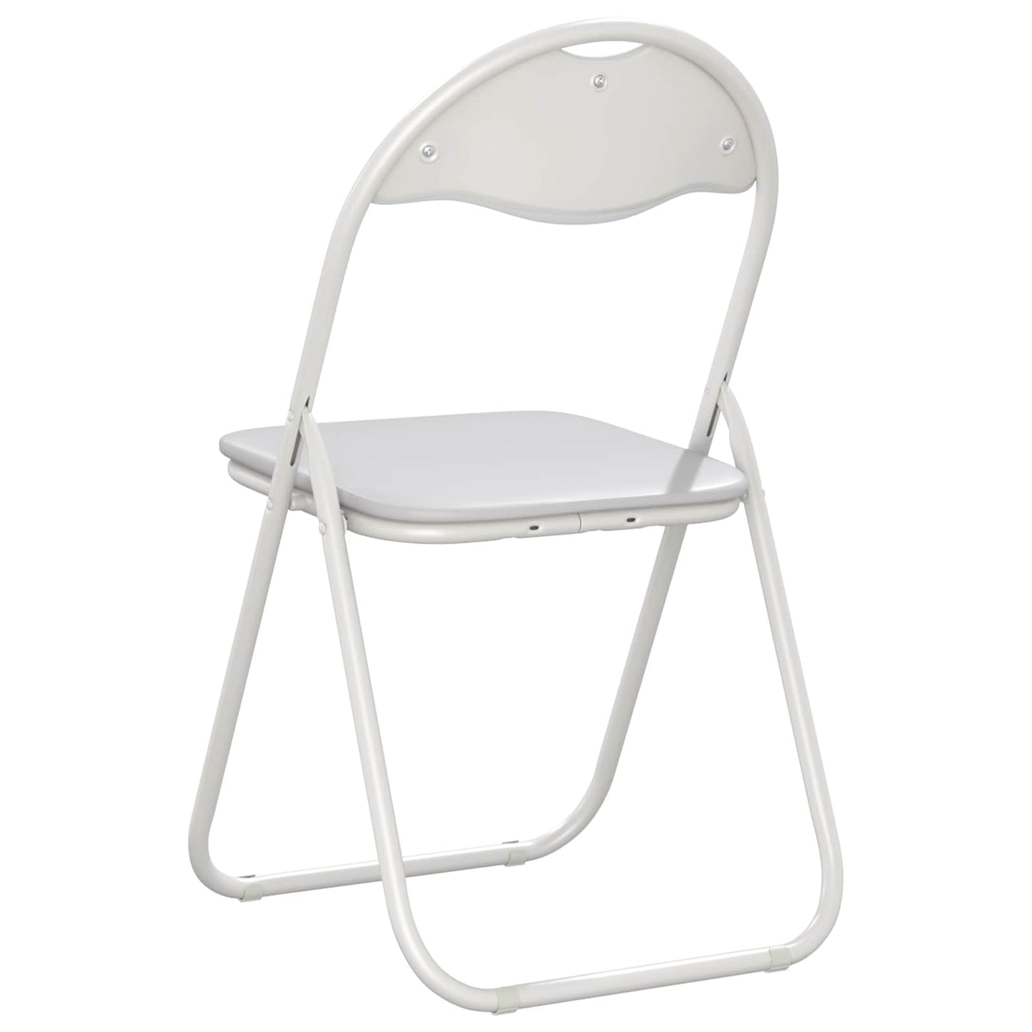 Sammenleggbart stol 8 pcs Hvit 48 x 43,5 x 81 cm Kunstlær