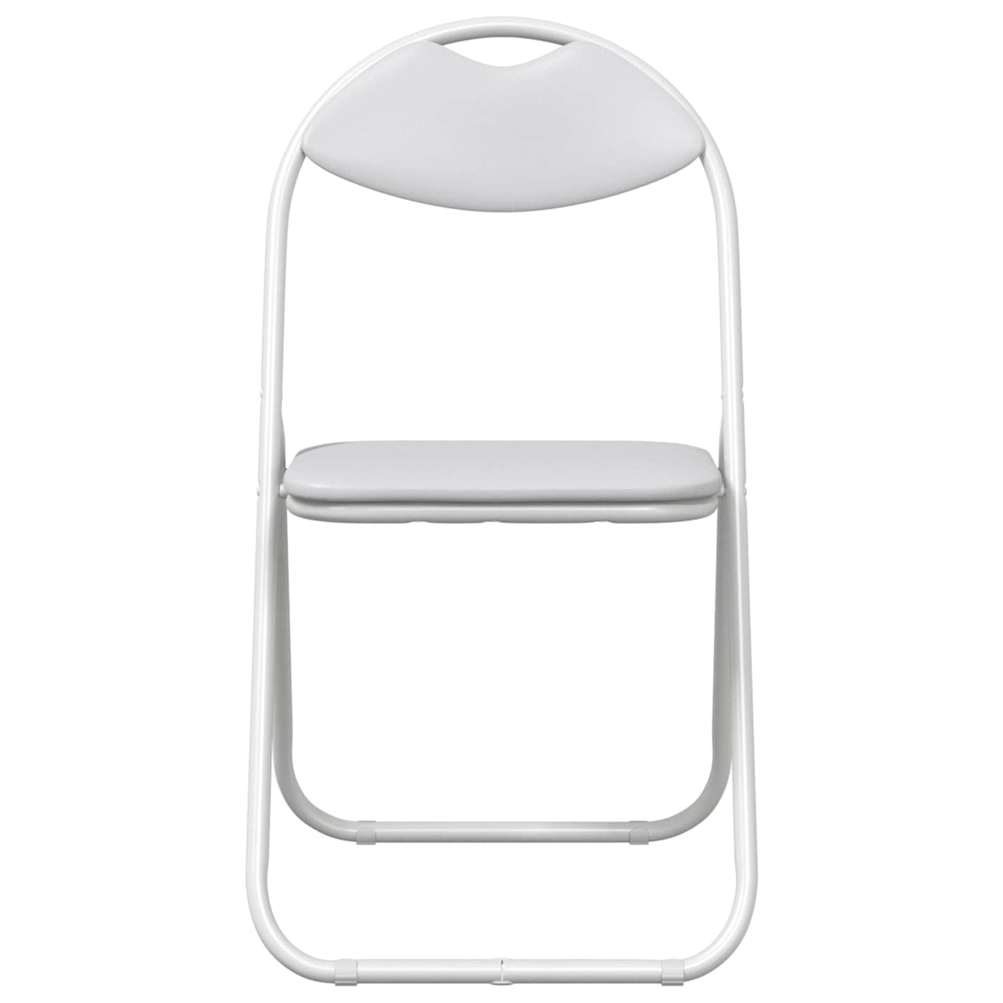 Samlebar Dinning Stol 2 pcs Hvit 48 x 43,5 x 81 cm PVC stål vidaXL