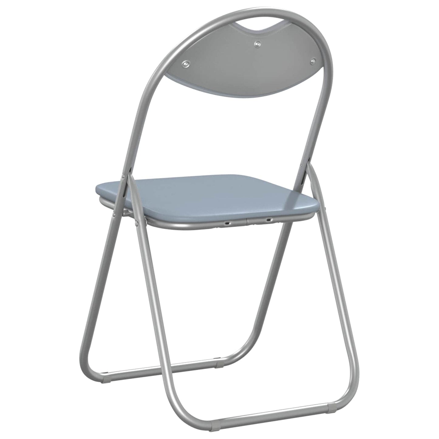 Samlebar Dinning Stol 2 pcs Grå 48 x 43,5 x 81 cm PVC stål vidaXL