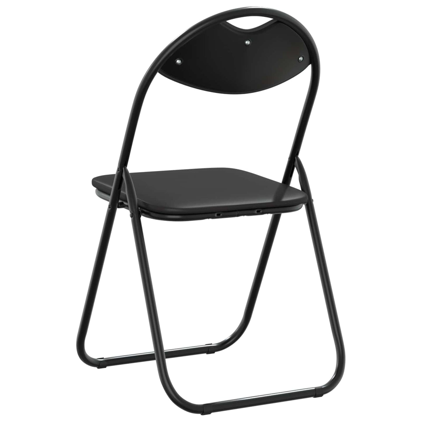 Samlebar Dinning Stol 2 pcs Svart 48 x 43,5 x 81 cm PVC stål vidaXL