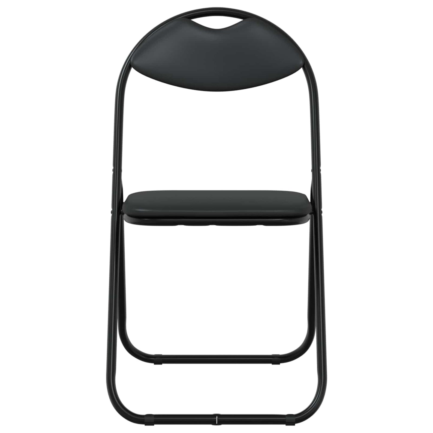 Samlebar Dinning Stol 2 pcs Svart 48 x 43,5 x 81 cm PVC stål vidaXL