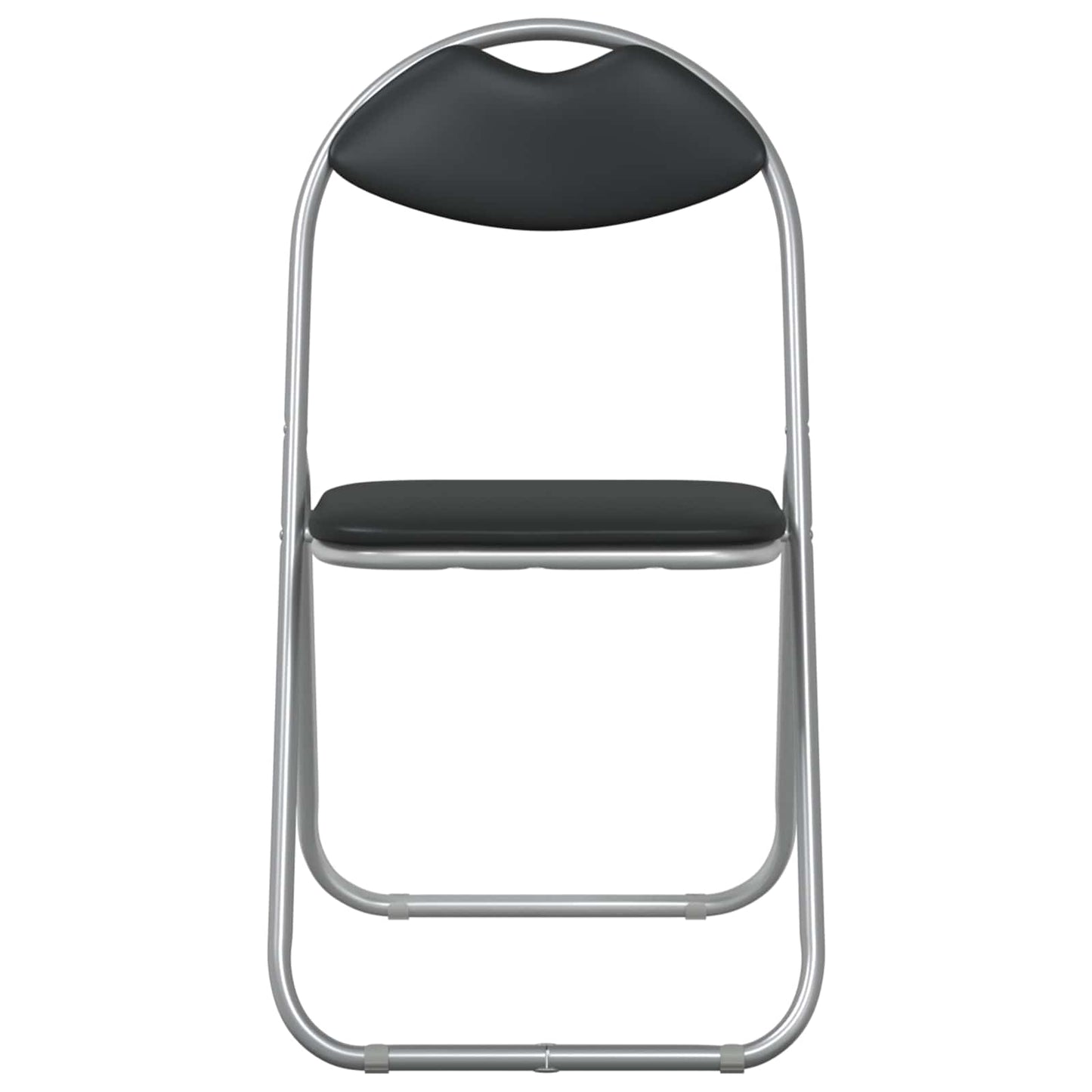 Samlebar Dinning Stol 8 pcs Svart 48 x 43,5 x 81 cm PVC stål vidaXL