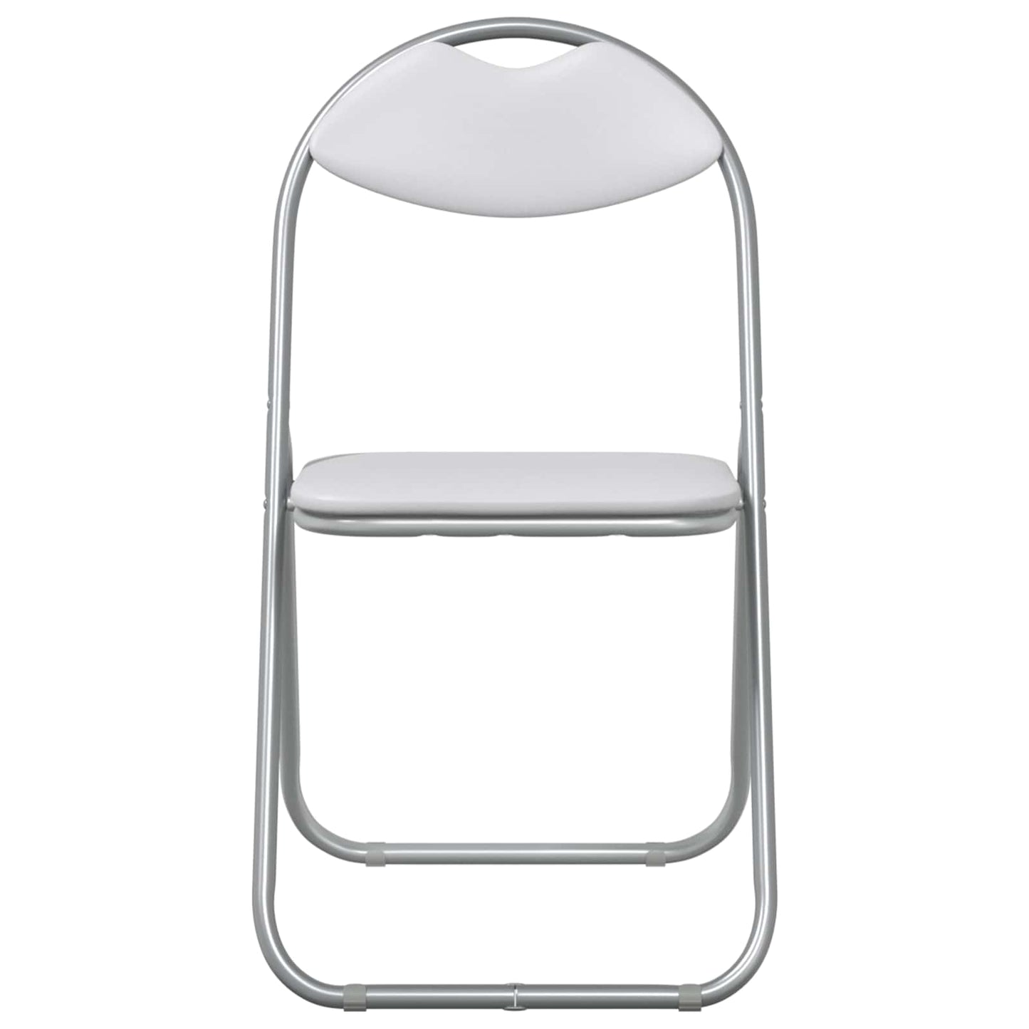 Samlebar Dinning Stol 8 pcs Hvit 48 x 43,5 x 81 cm PVC stål vidaXL