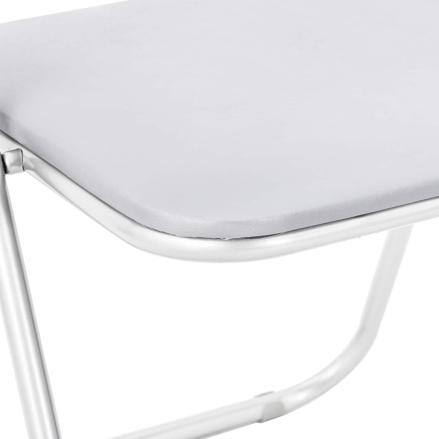 Samlebar Dinning Stol 8 pcs Hvit 48 x 43,5 x 81 cm PVC stål vidaXL