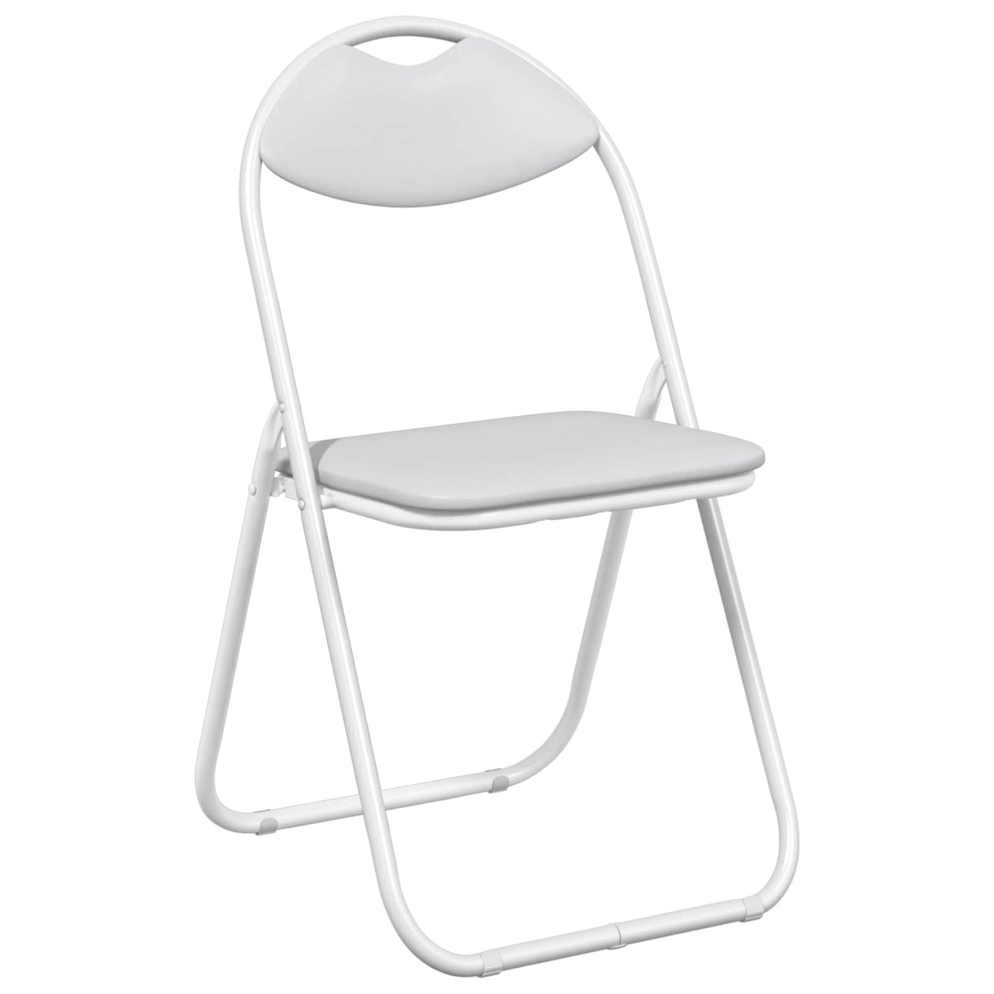 Samlebar Dinning Stol 8 pcs Hvit 48 x 43,5 x 81 cm PVC stål vidaXL